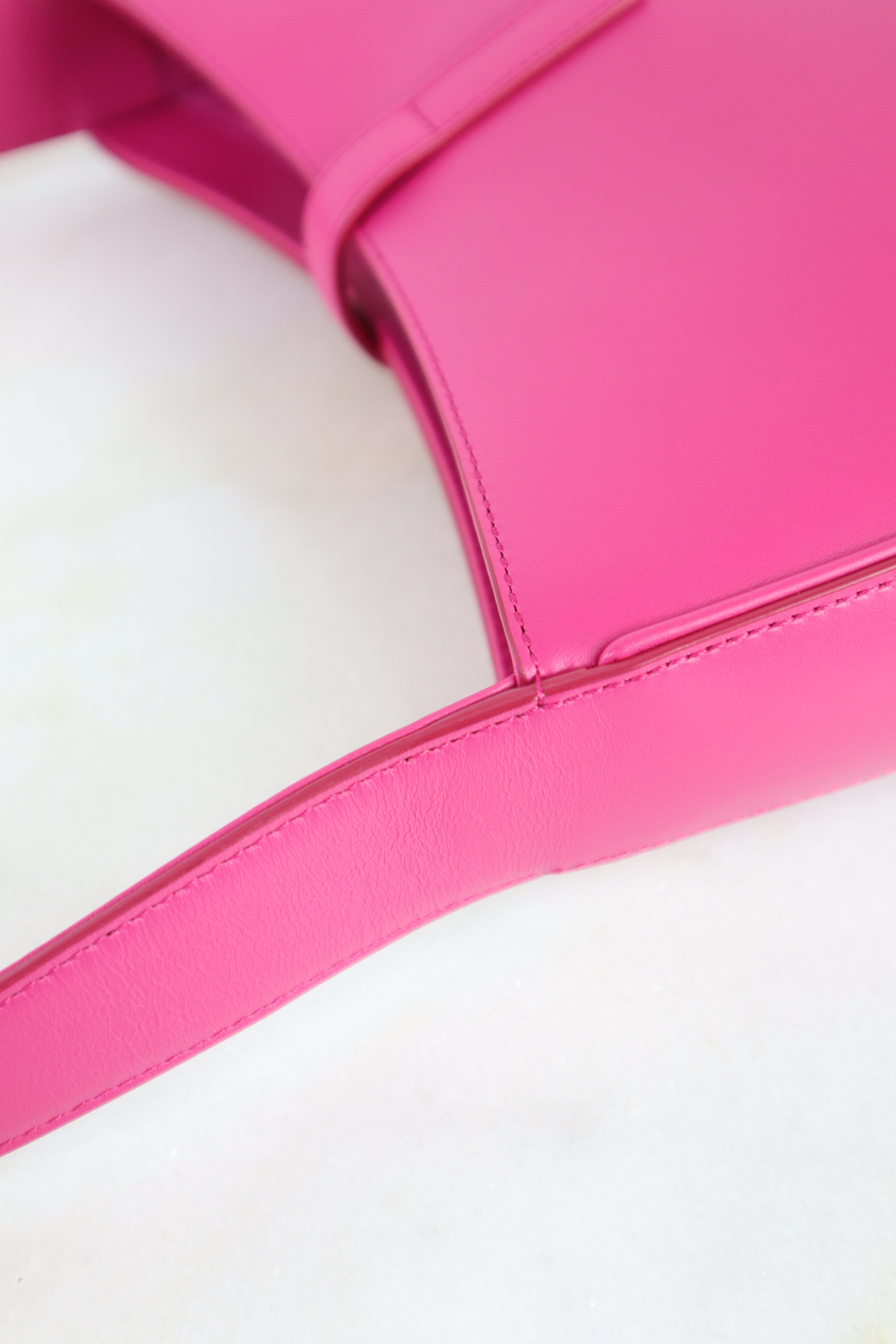 YSL Hot Pink Le 5 A 7 Hobo Shoulder Bag