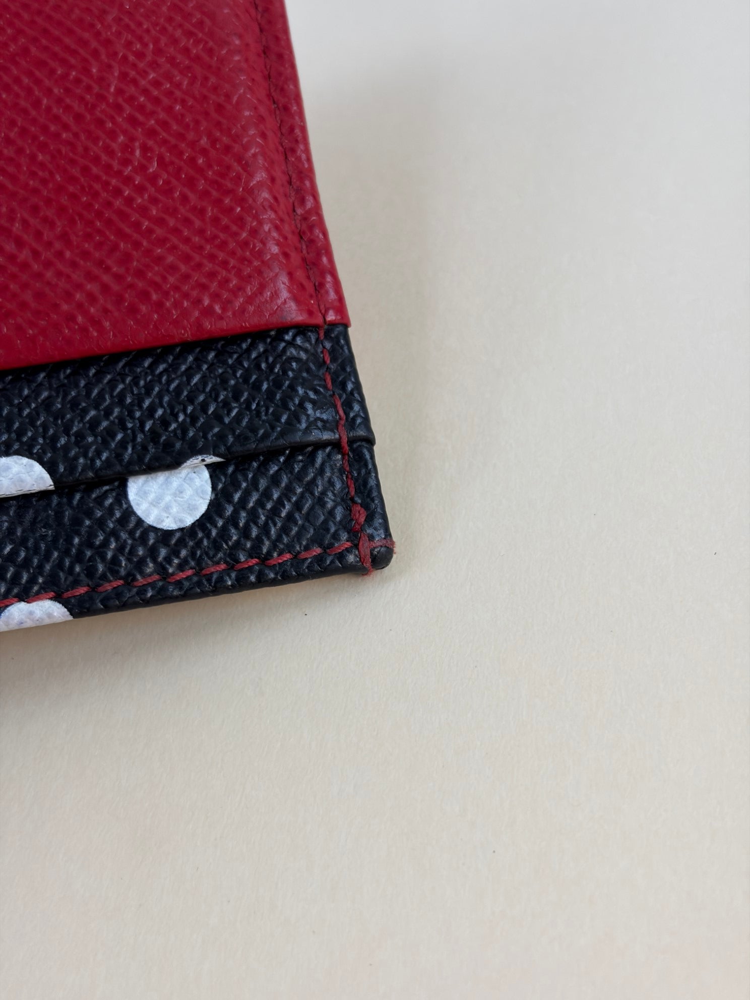 Dolce & Gabbana Tricolor Polka Dots Card Holder