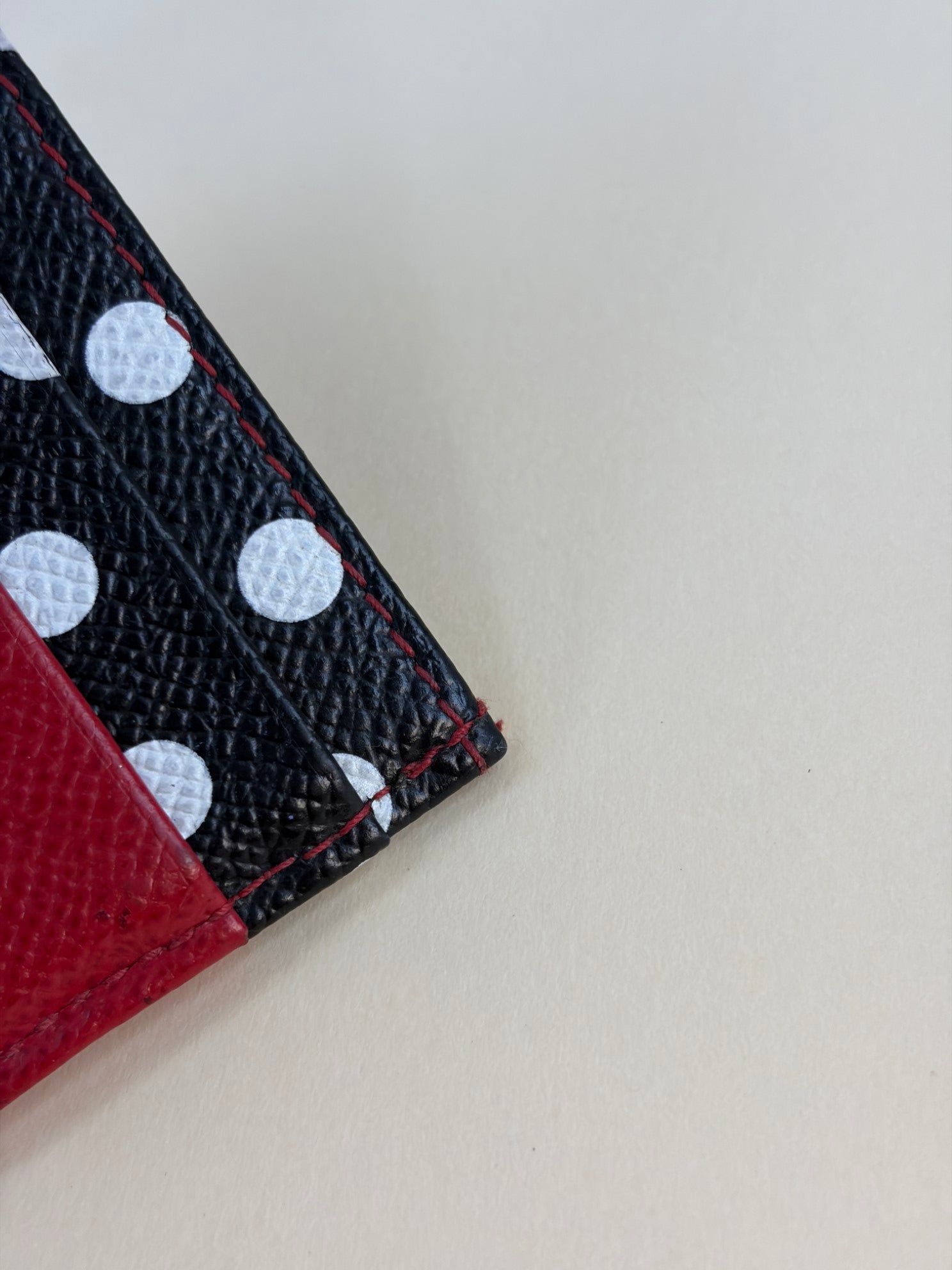 Dolce & Gabbana Tricolor Polka Dots Card Holder
