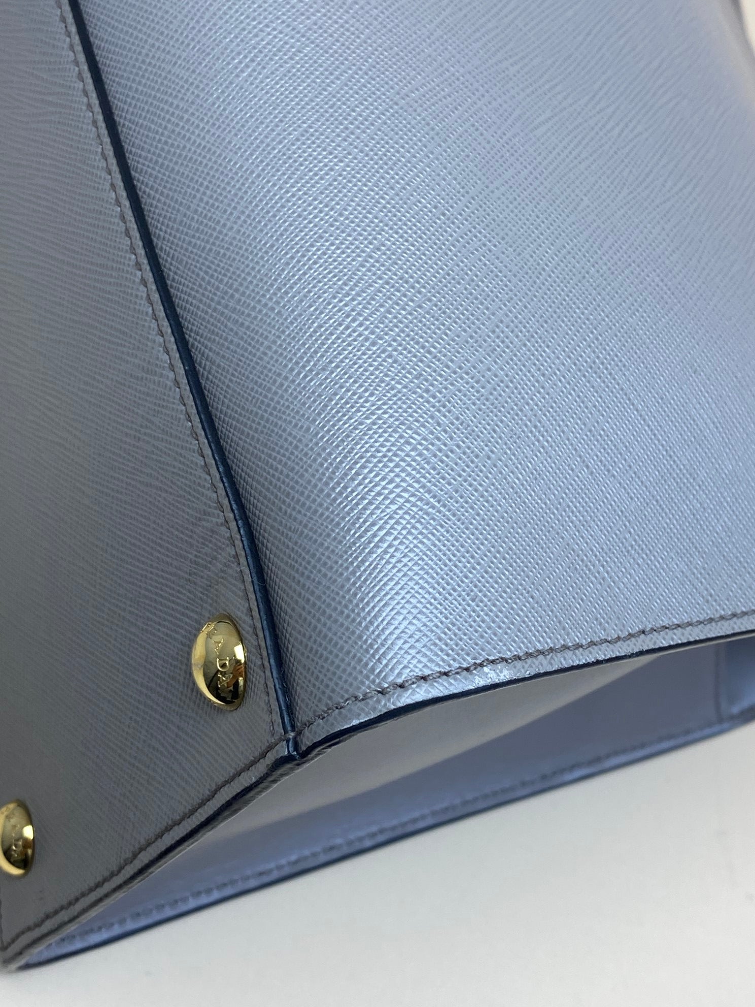 Prada Grey Argila Medium Monochrome Tote