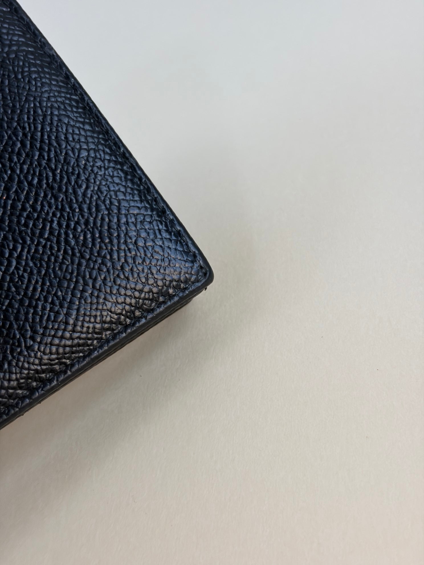 Dolce & Gabbana Black Dauphine Flap Small Wallet