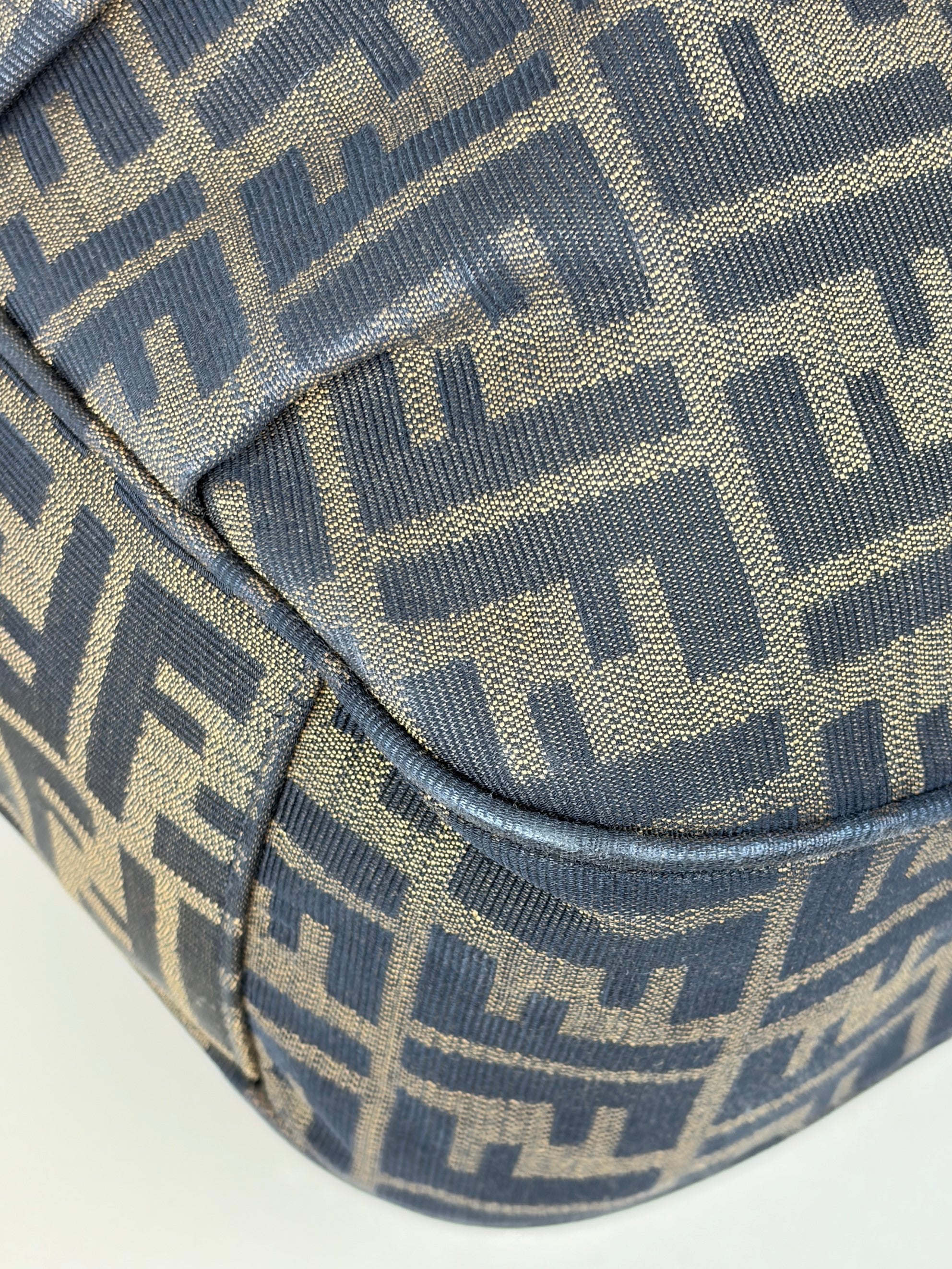 Fendi Tobacco Zucca FF Mia Hobo Bag