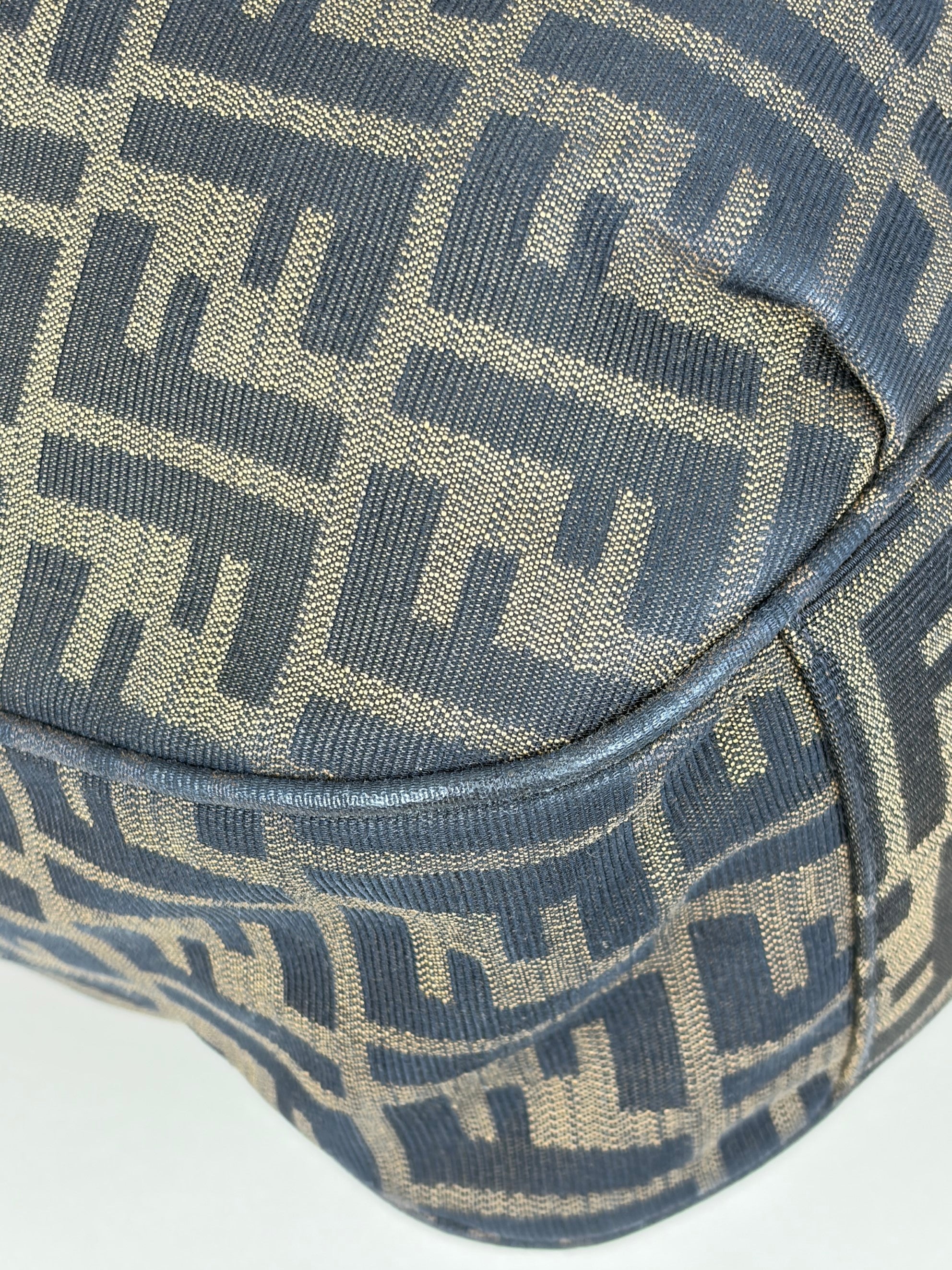 Fendi Tobacco Zucca FF Mia Hobo Bag