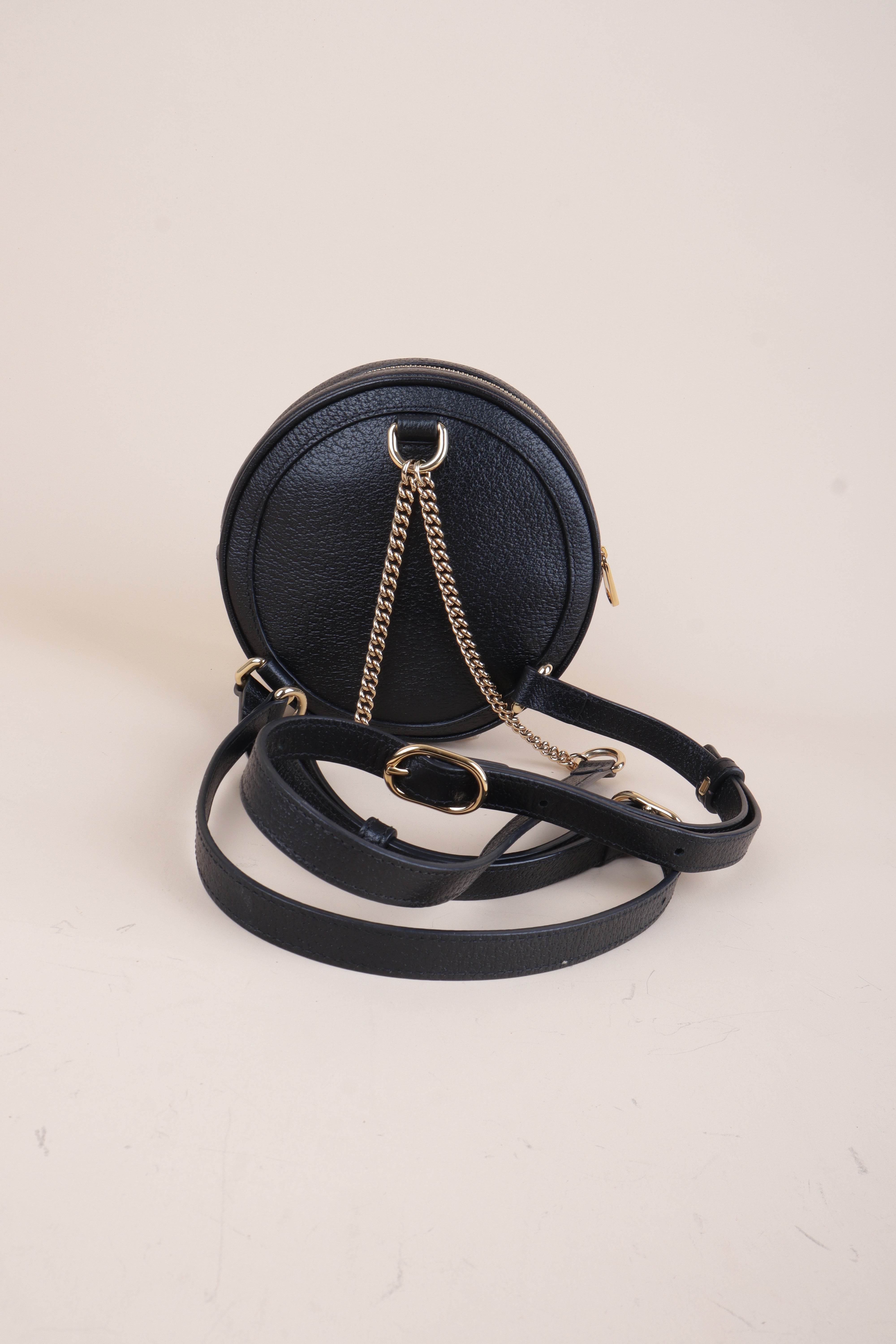 Gucci black mini round