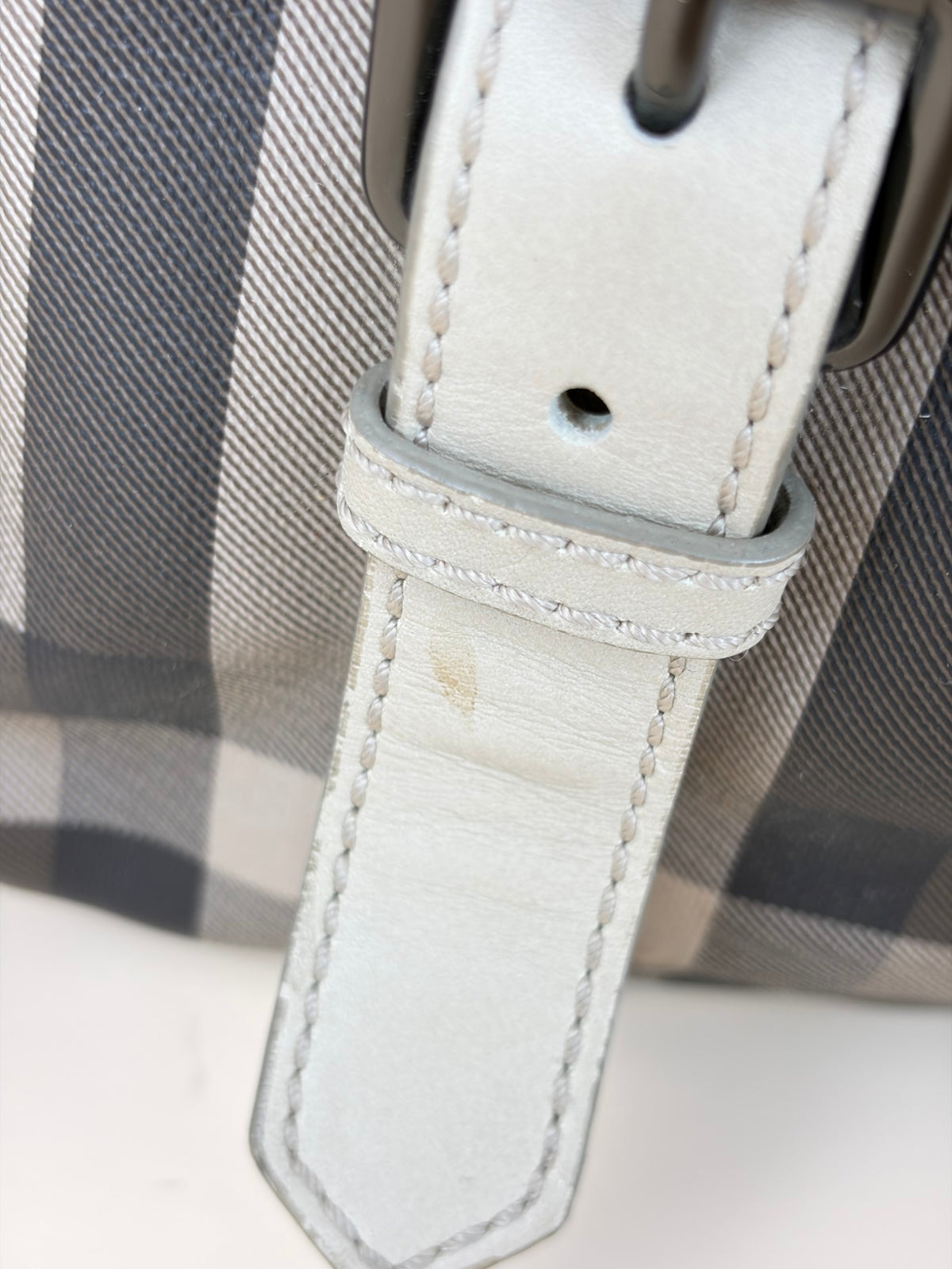 Burberry Smoked Check coated canvas small Northfield Bag
