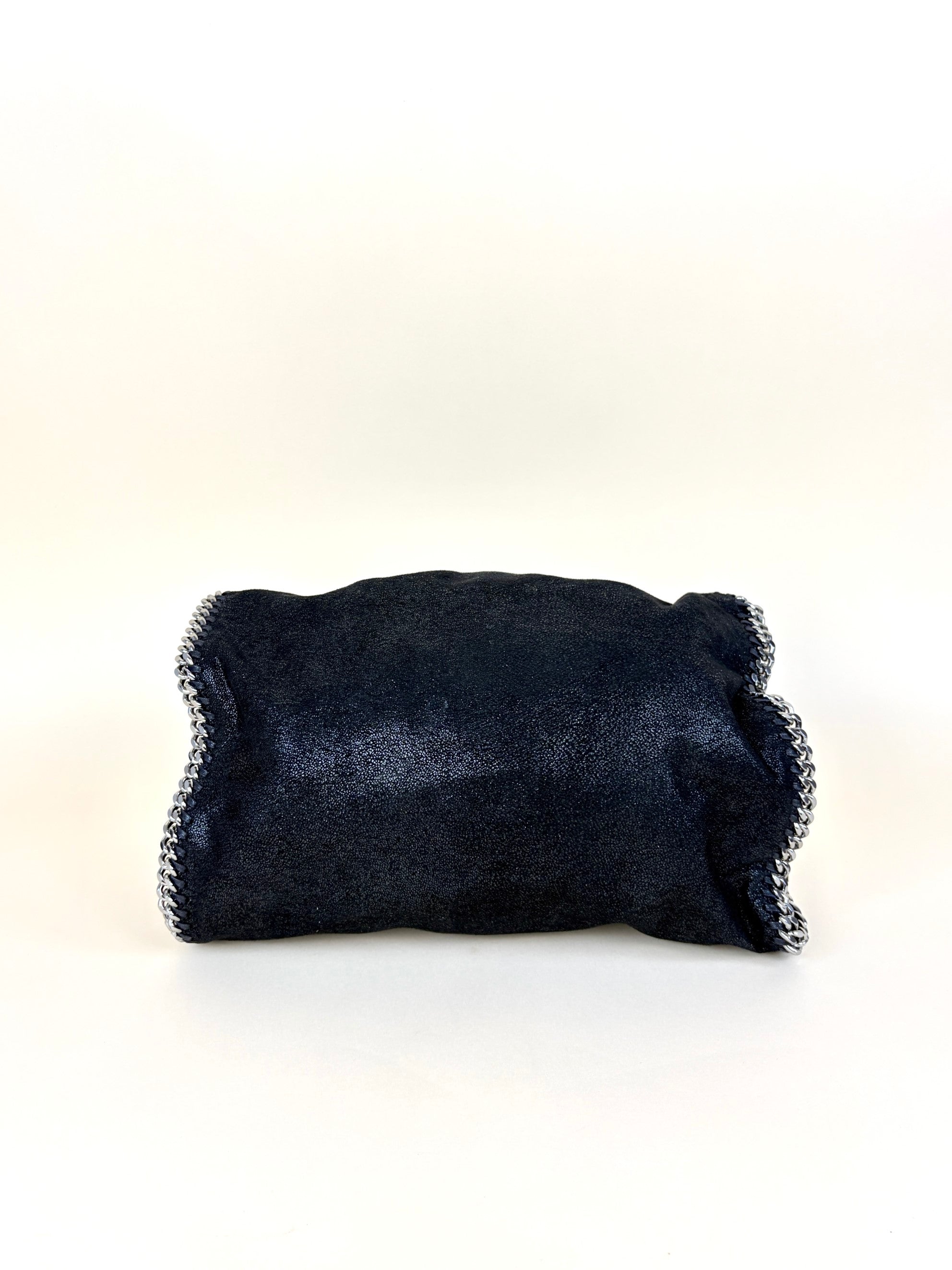 Stella Mccartney Black Falabella Fold Over Tote Bag