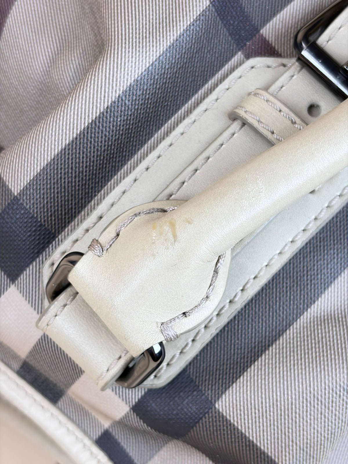 Burberry Smoked Check coated canvas small Northfield Bag