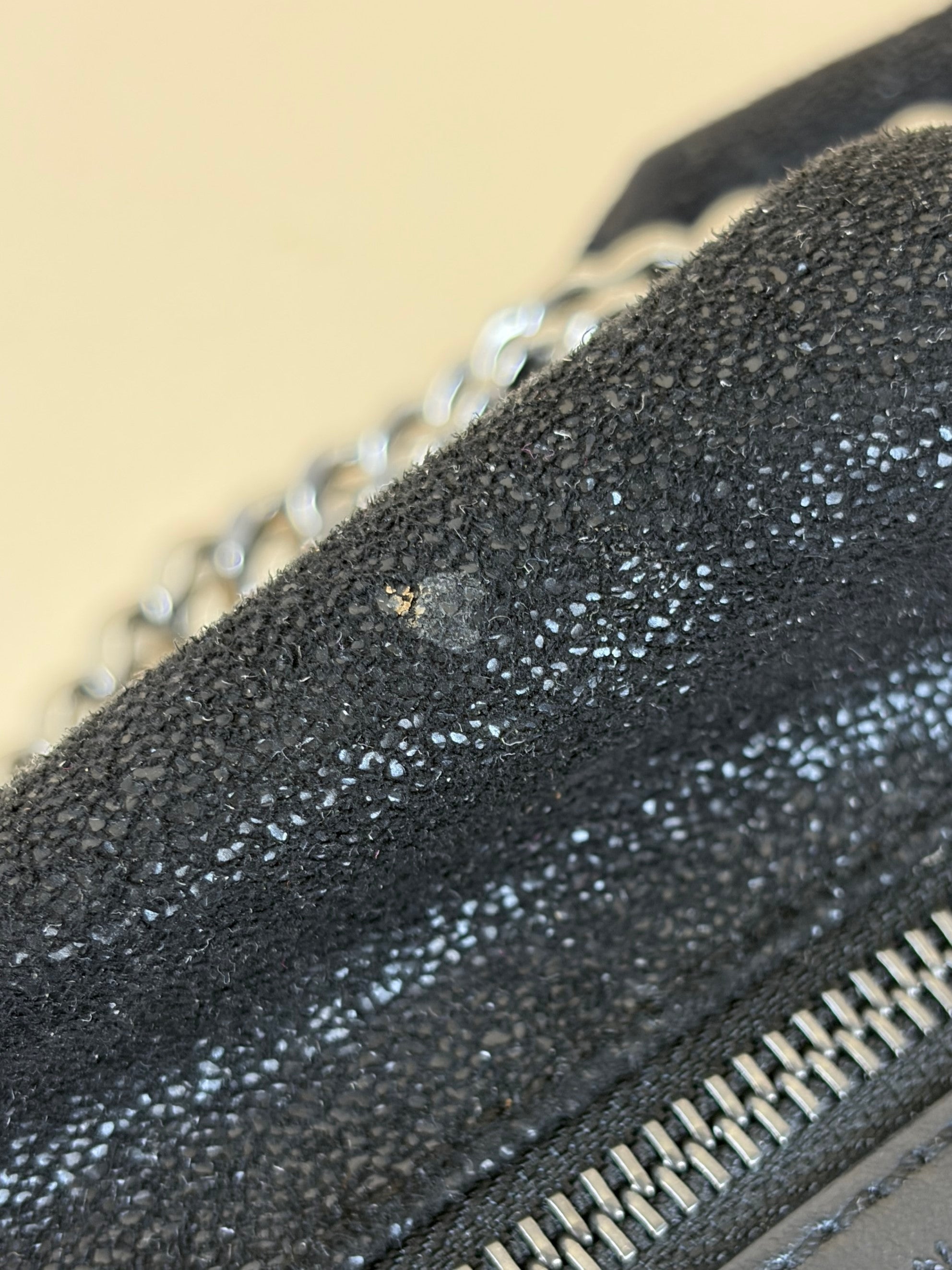 Stella Mccartney Black Falabella Fold Over Tote Bag