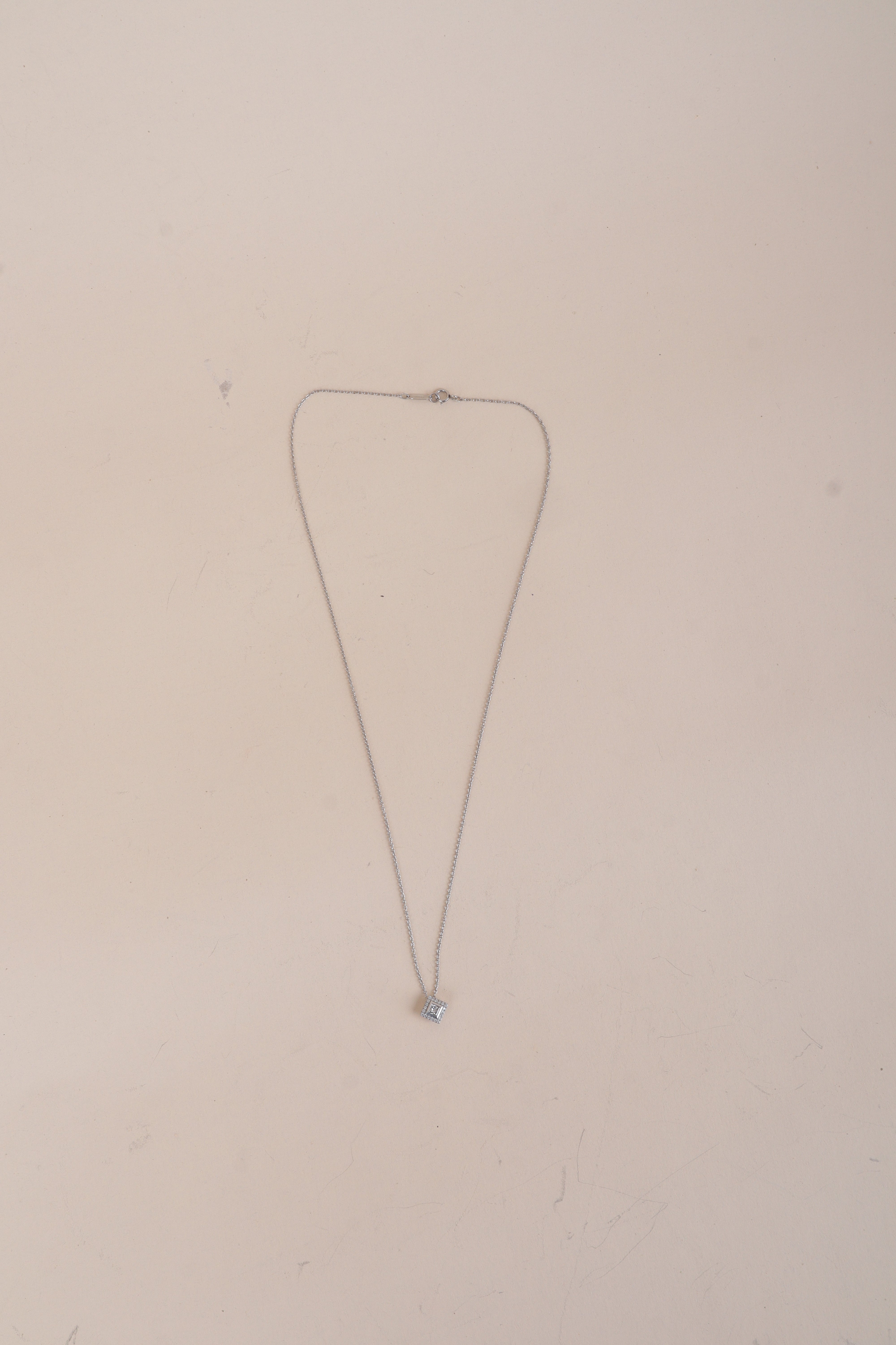 TIFFANY&CO square diamond necklace