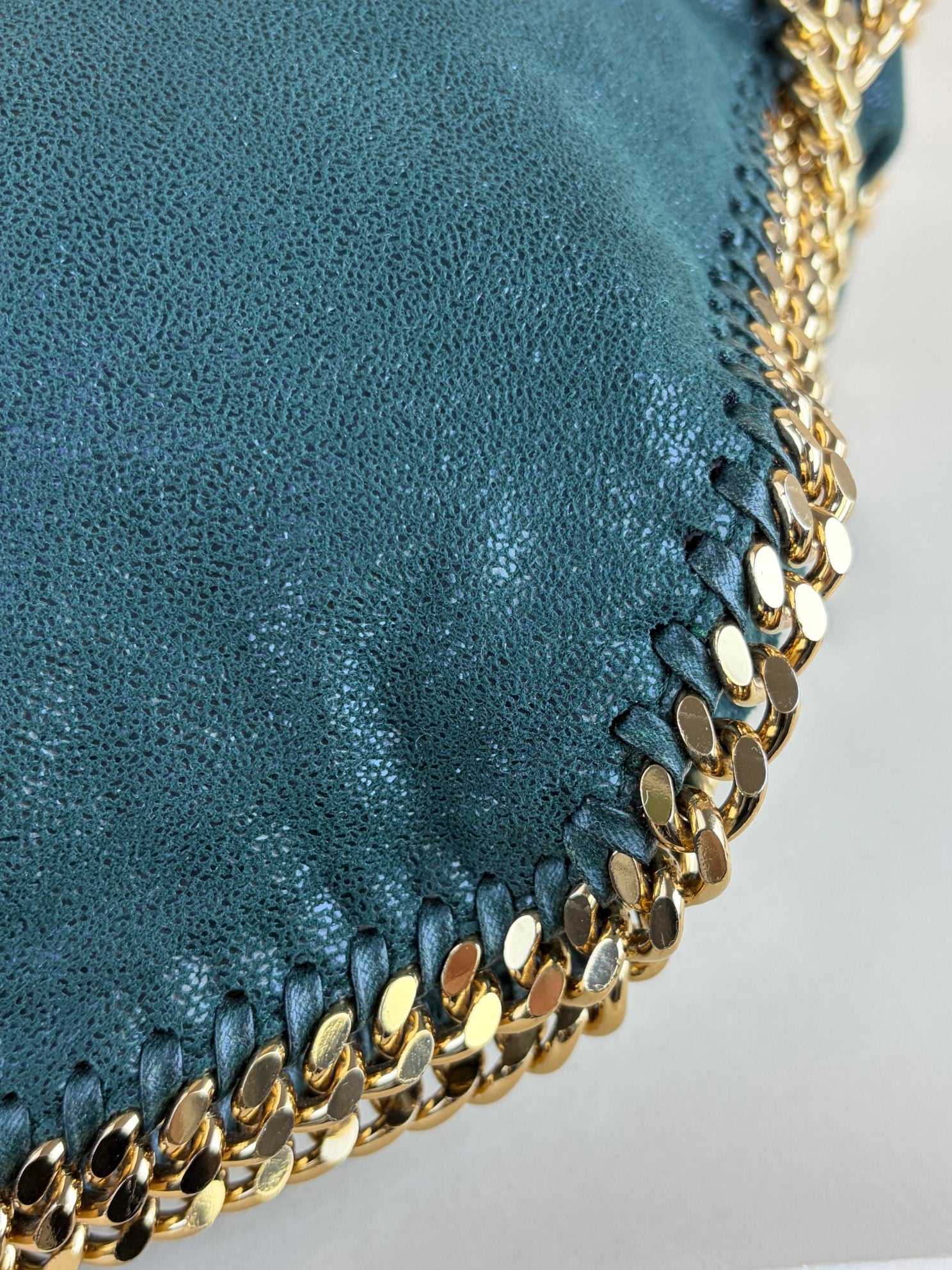 Stella McCartney green Falabella Fold over