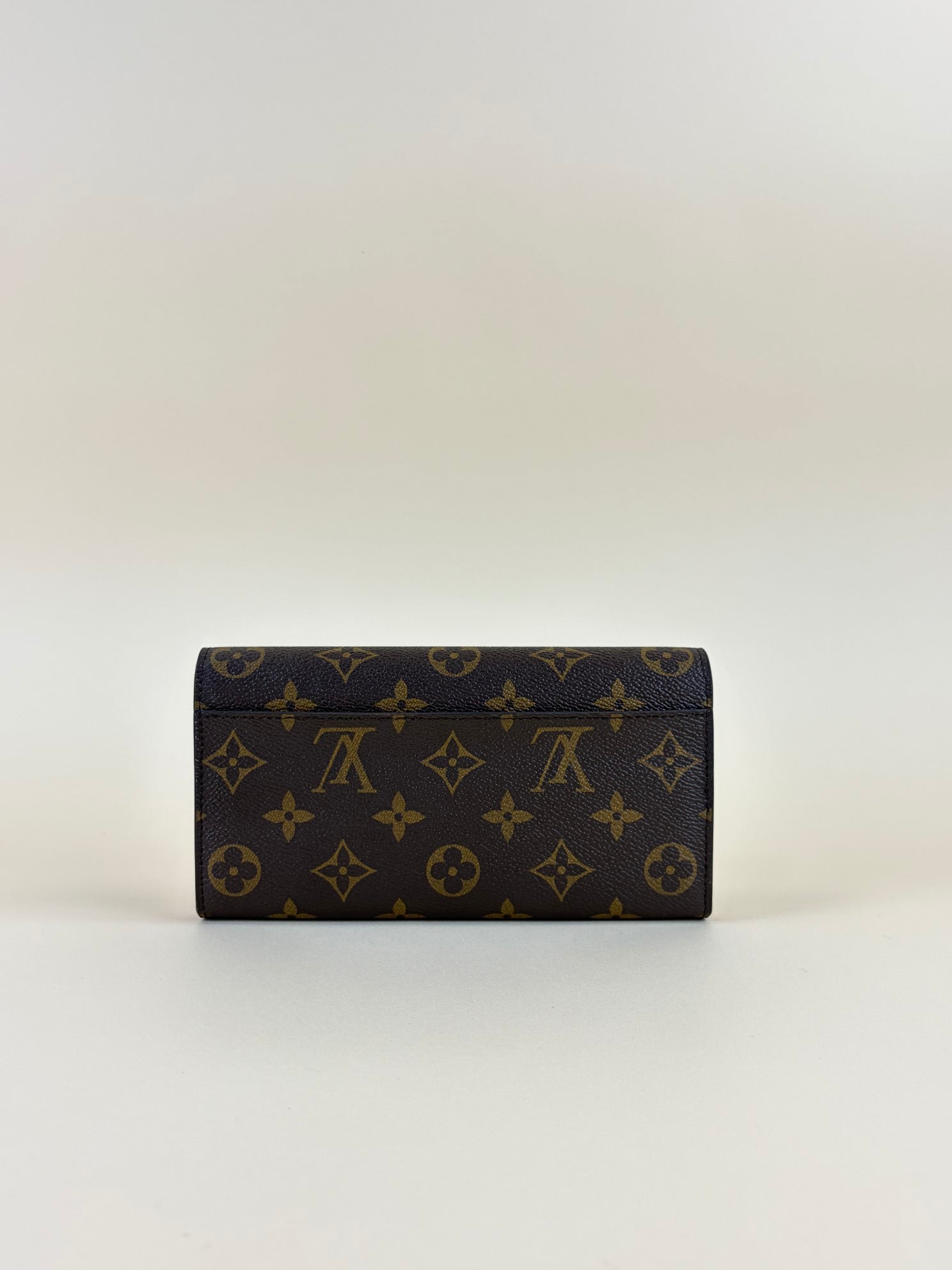 Louis Vuitton Monogram Red Sarah Flap Long Wallet