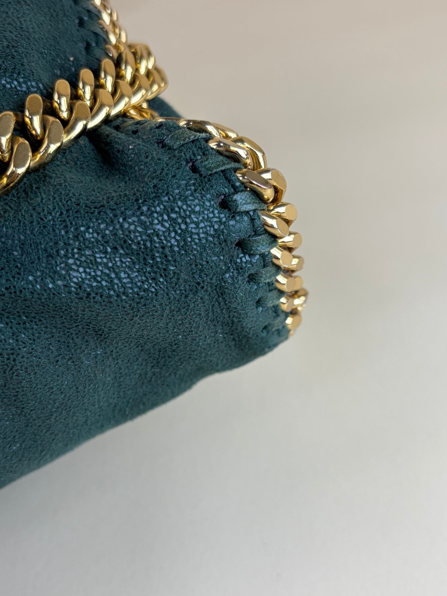 Stella McCartney green Falabella Fold over