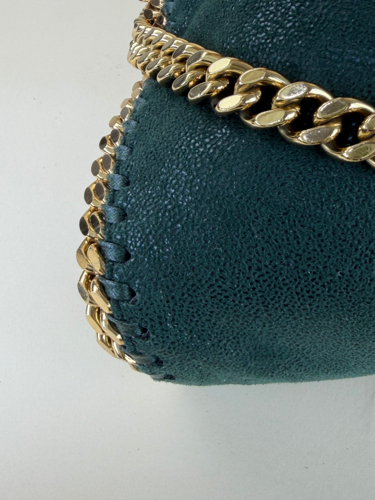 Stella McCartney green Falabella Fold over