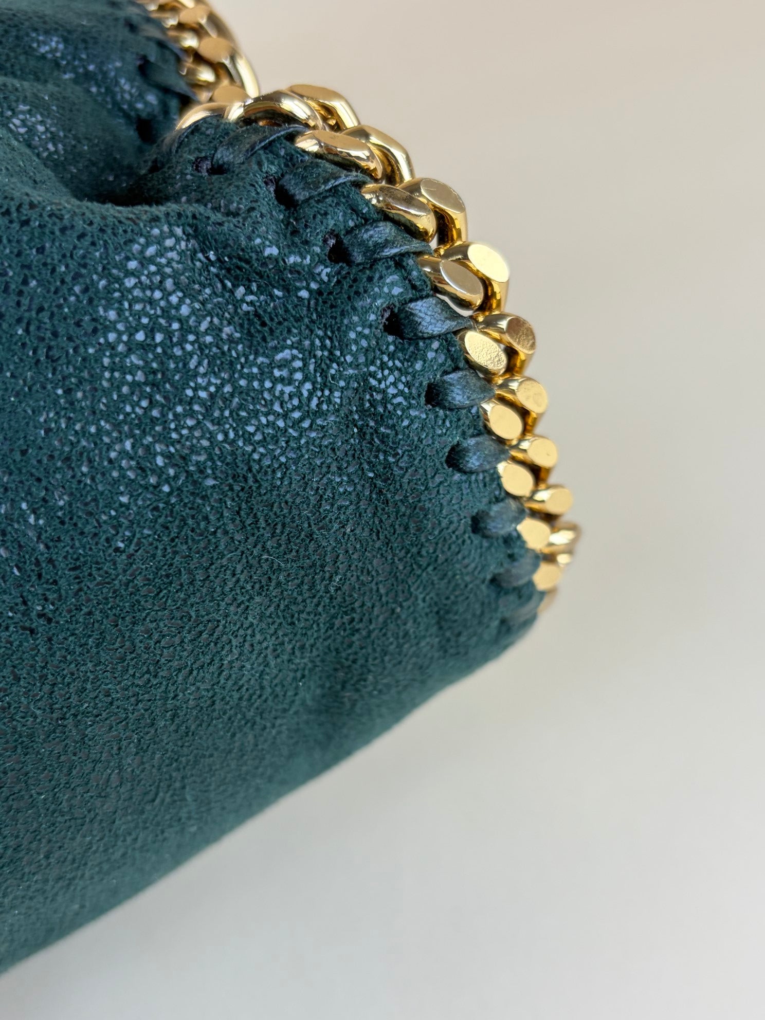 Stella McCartney green Falabella Fold over