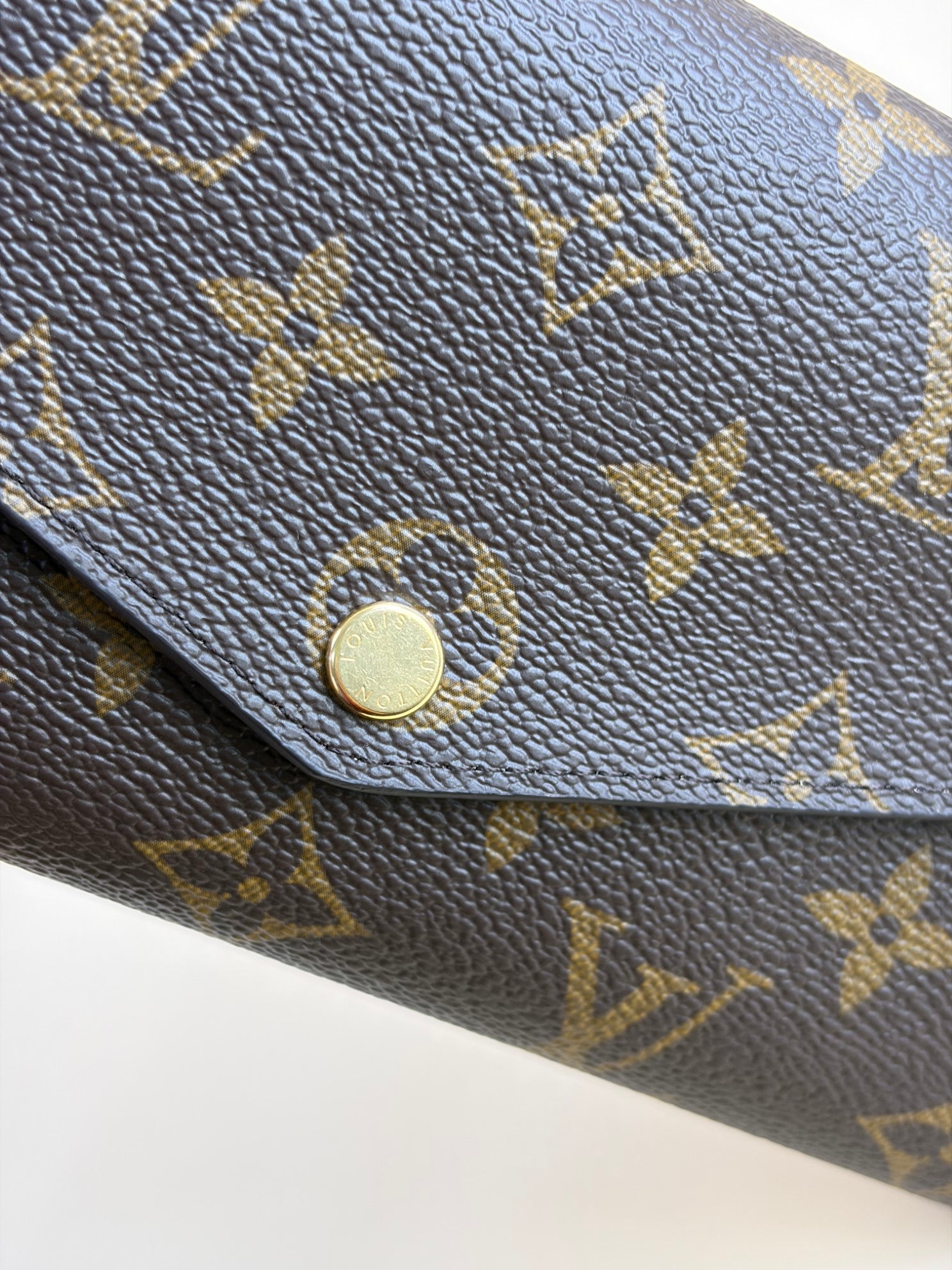 Louis Vuitton Monogram Red Sarah Flap Long Wallet