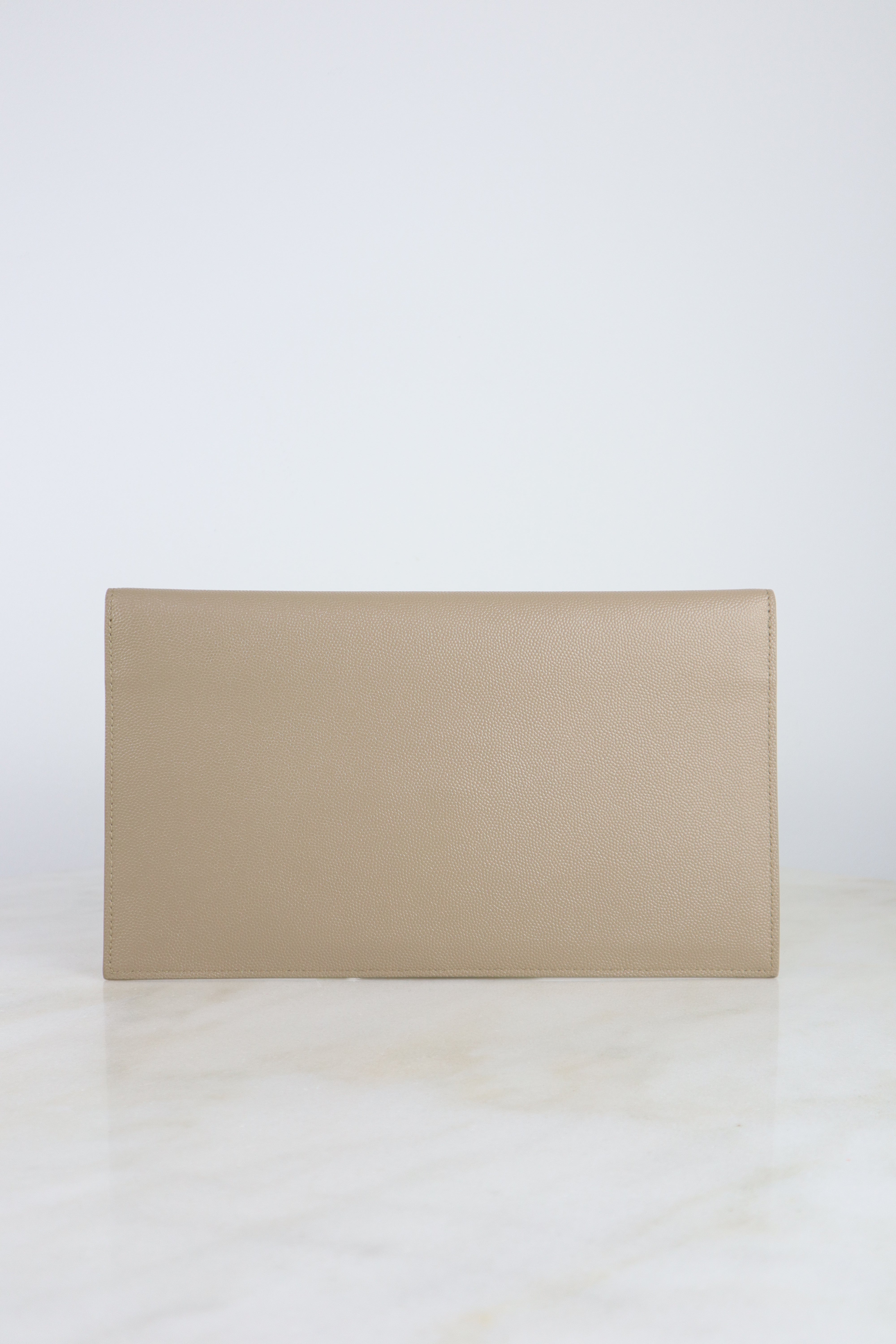 YSL Beige Uptown Pouch