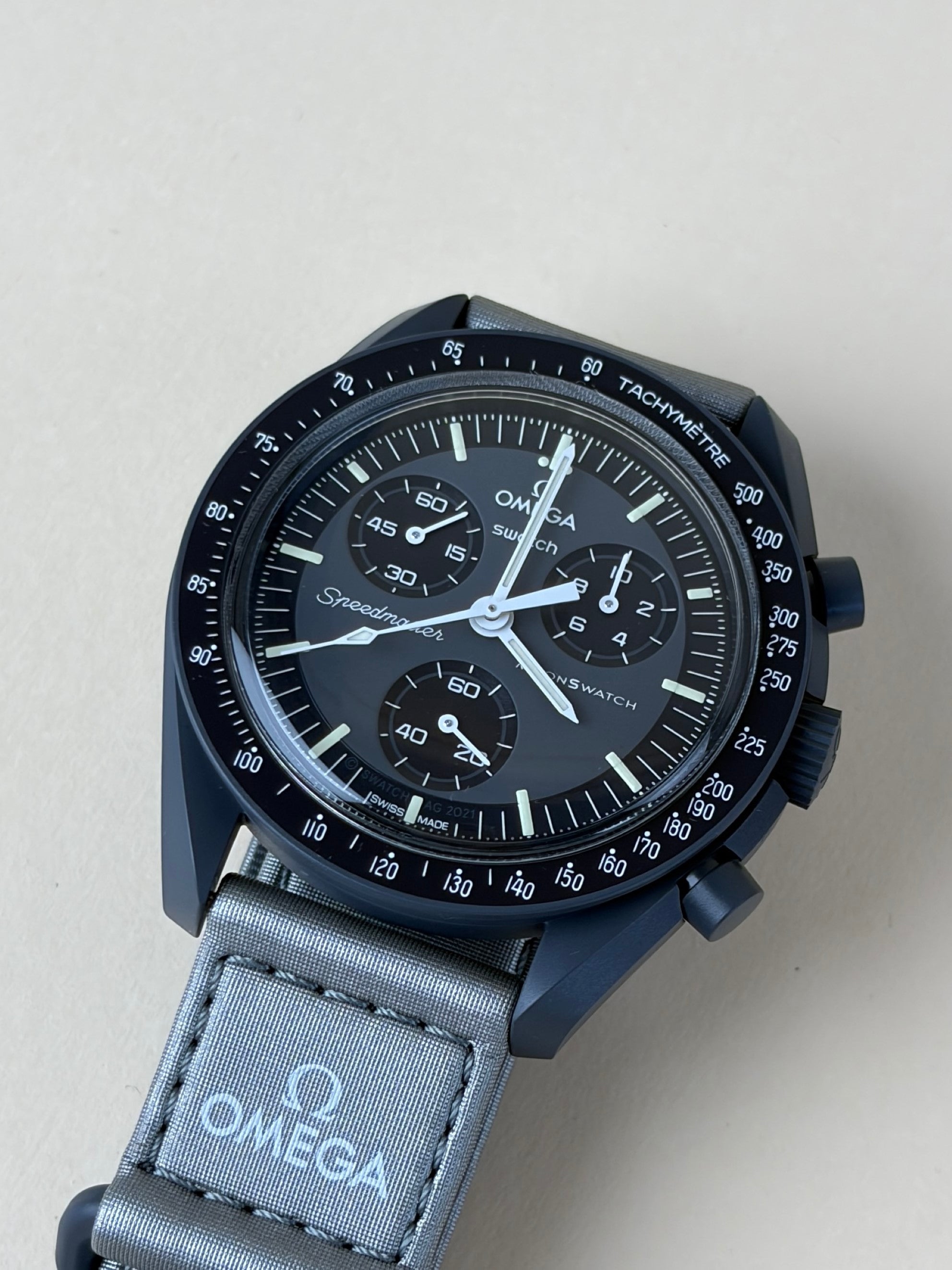 Omega Grey Mission To Mercury Bio Moon Swatch speedmaster