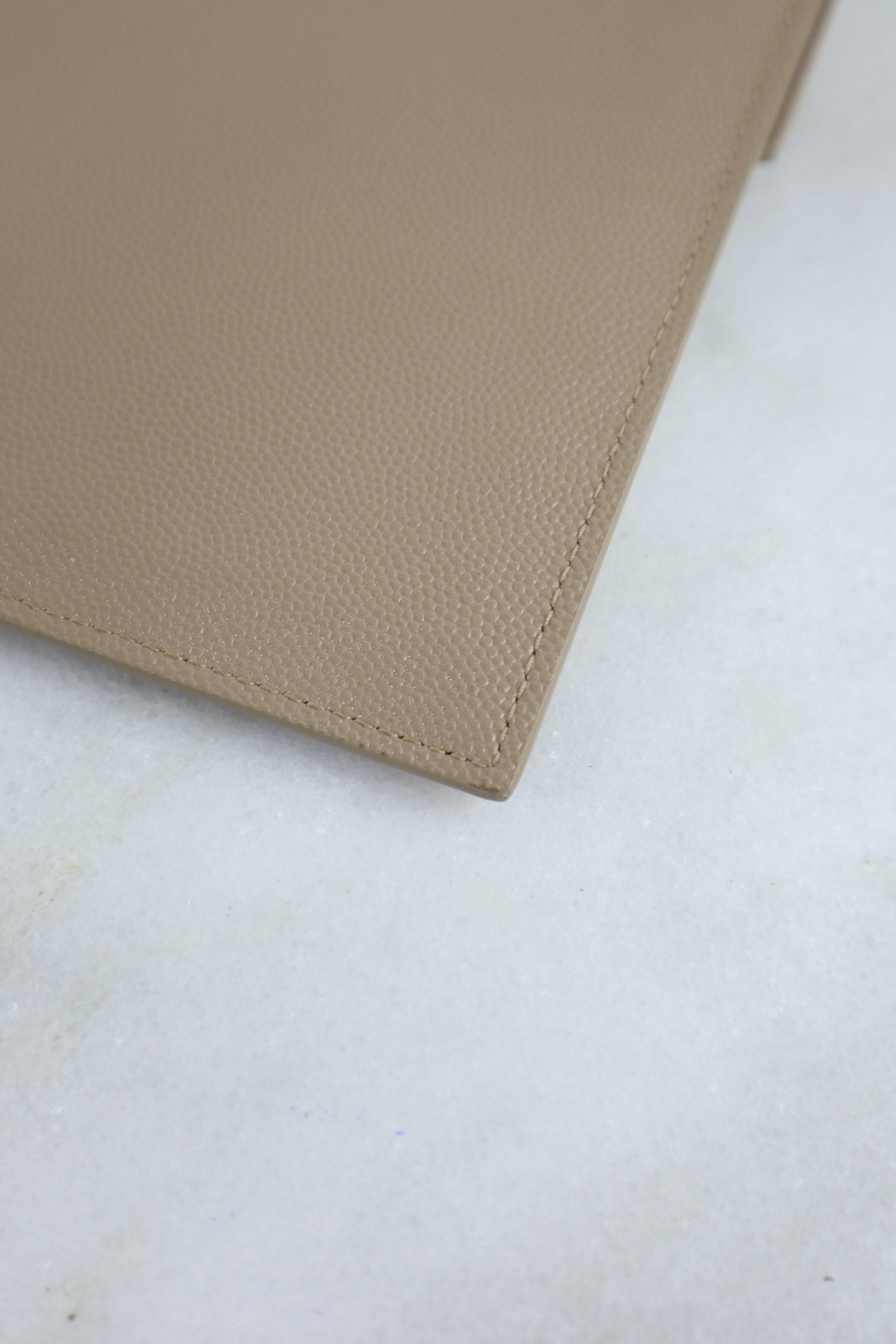 YSL Beige Uptown Pouch