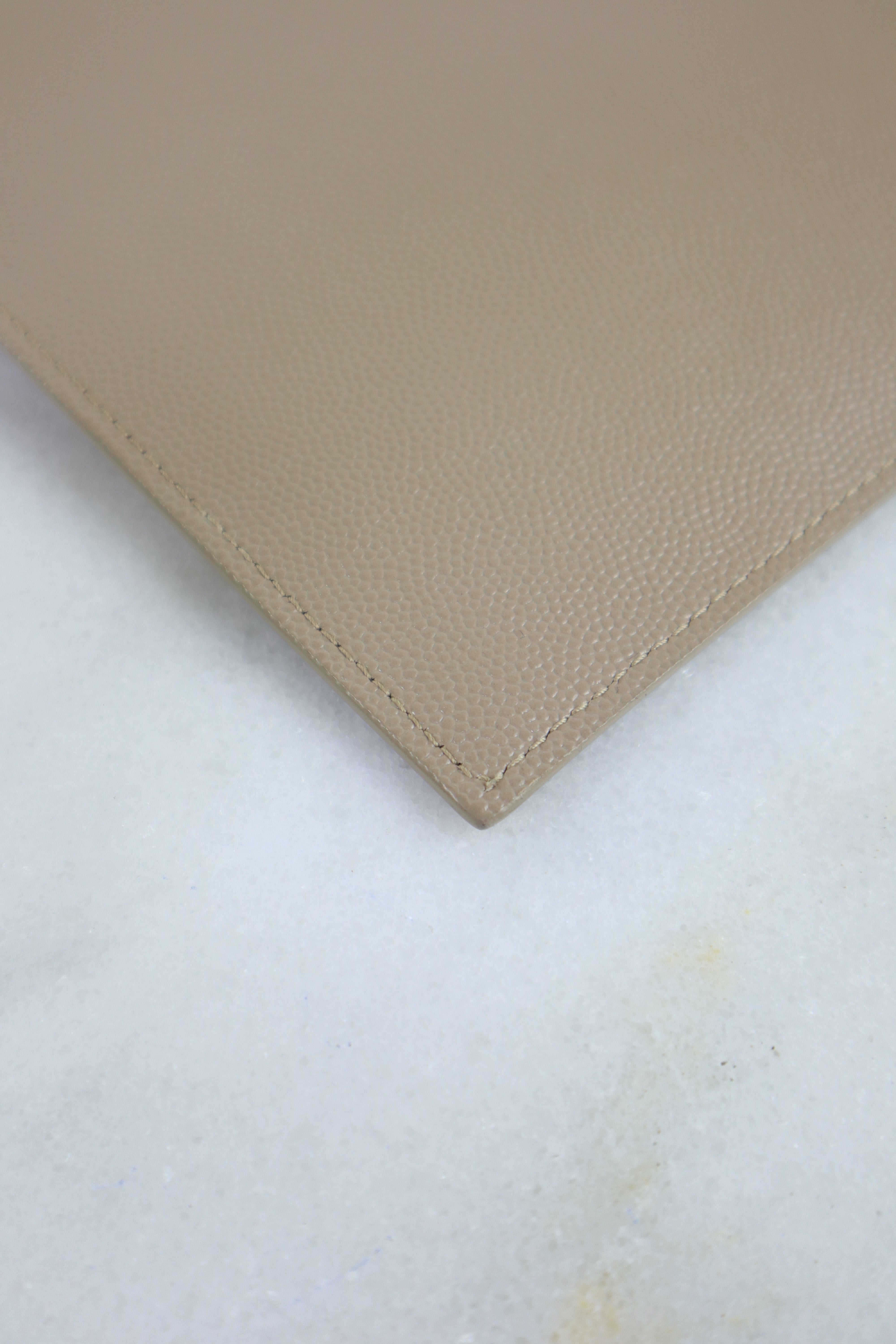 YSL Beige Uptown Pouch