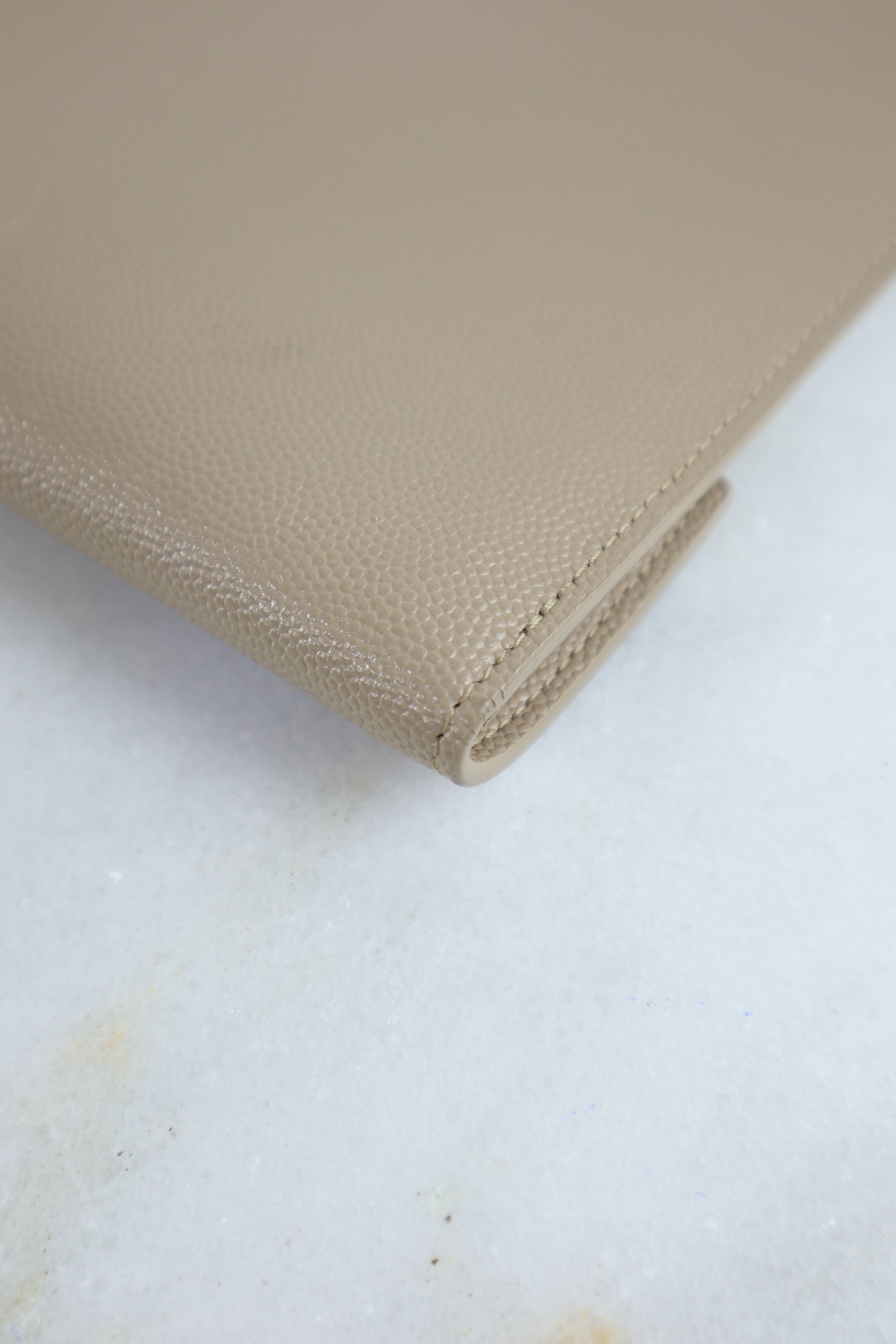 YSL Beige Uptown Pouch