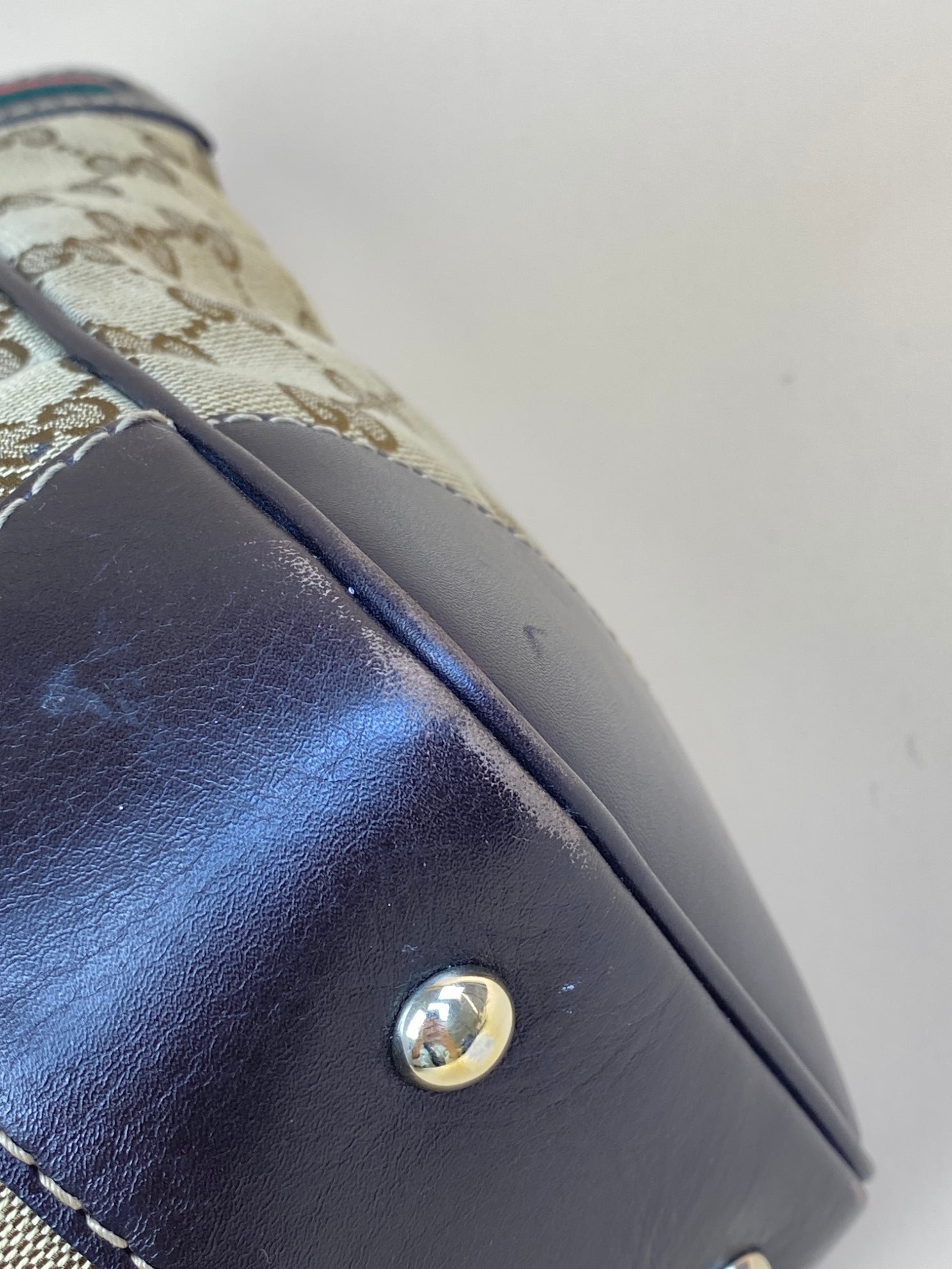 Gucci Bicolor GG My Fair Tote Bag Ophidia