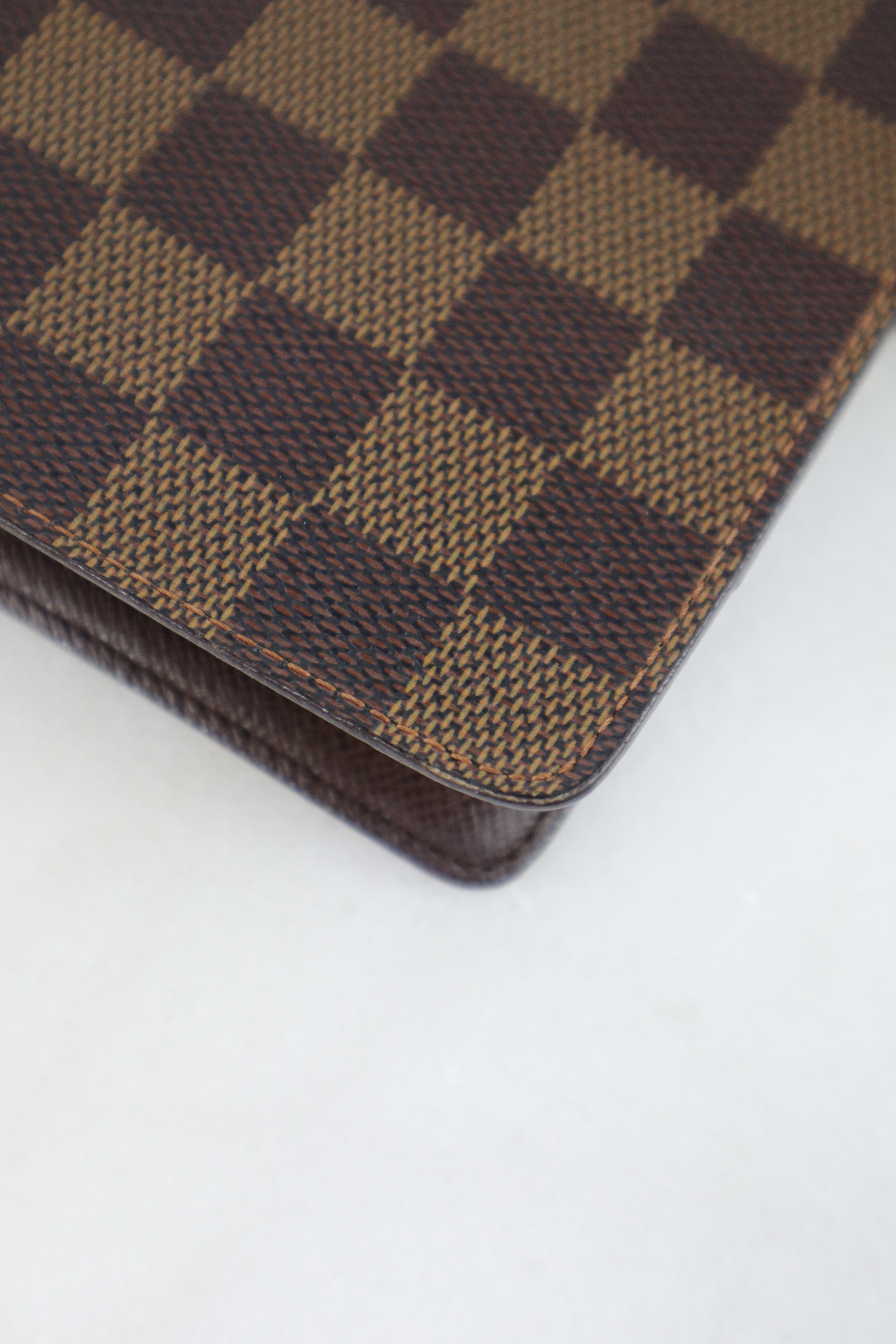 Louis Vuitton Damier Ebene Note Book GM Medium Ring Agenda Cover