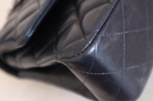 Chanel Navy Blue Double Flap Medium Bag-handbag-Chanel-The Closet Egypt