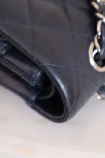 Chanel Navy Blue Double Flap Medium Bag-handbag-Chanel-The Closet Egypt