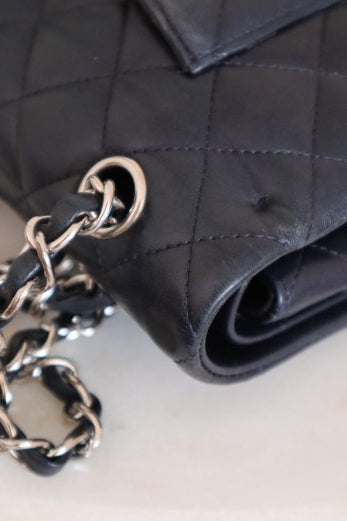 Chanel Navy Blue Double Flap Medium Bag-handbag-Chanel-The Closet Egypt