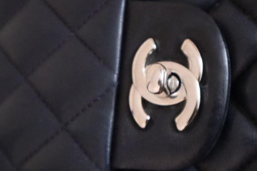 Chanel Navy Blue Double Flap Medium Bag-handbag-Chanel-The Closet Egypt