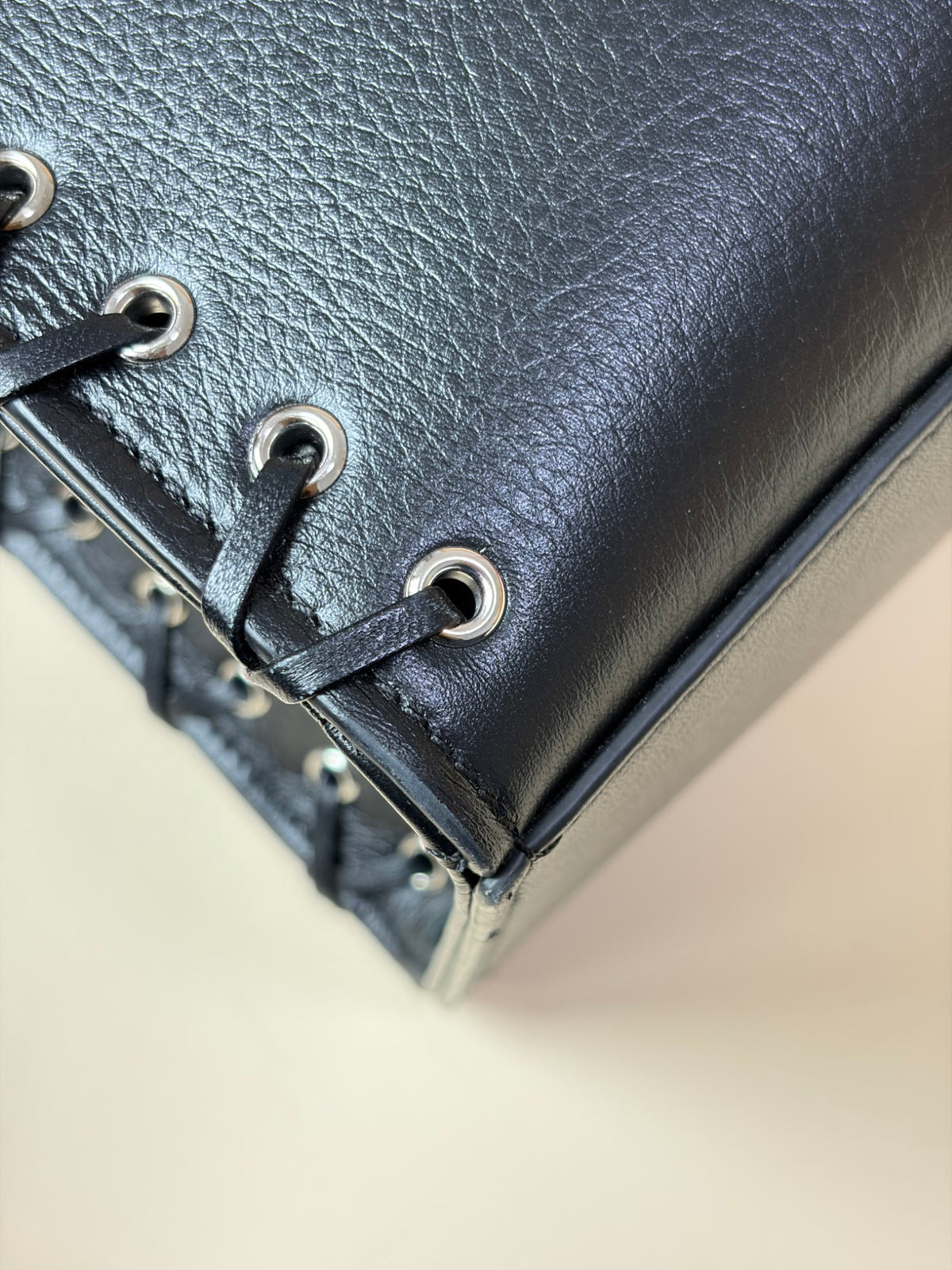 Givenchy black leather corset medium G-TOTE shopping bag
