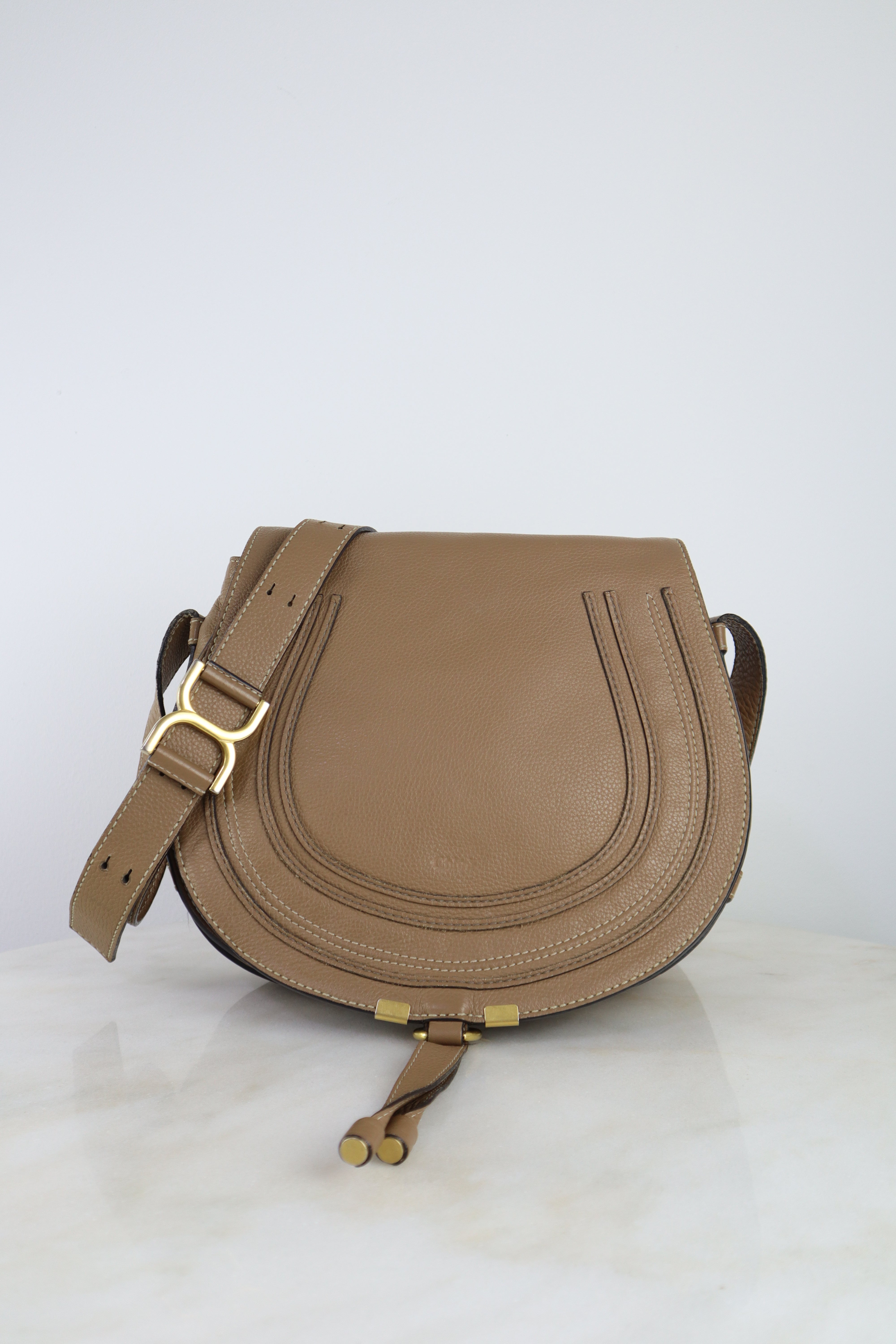 Chloe Cafe Large Marcie Crossbody Bag