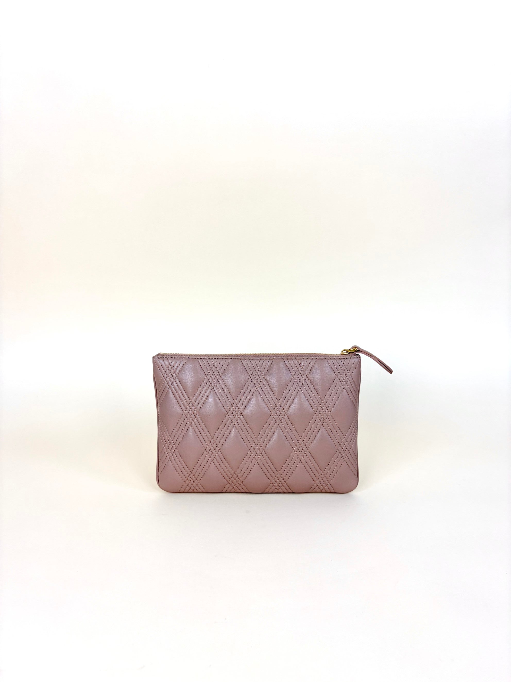 Valentino Poudre Nappa Quiltie 67 Zip Pouch