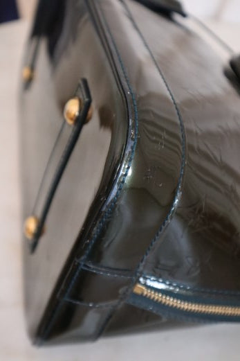 Louis Vuitton Dark Green Monogram Vernis Alma GM Top Handle Bag-handbag-Louis Vuitton-The Closet Egypt