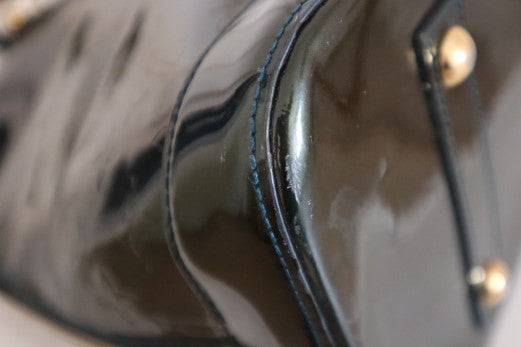 Louis Vuitton Dark Green Monogram Vernis Alma GM Top Handle Bag-handbag-Louis Vuitton-The Closet Egypt