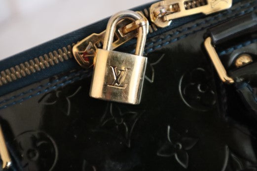 Louis Vuitton Dark Green Monogram Vernis Alma GM Top Handle Bag-handbag-Louis Vuitton-The Closet Egypt