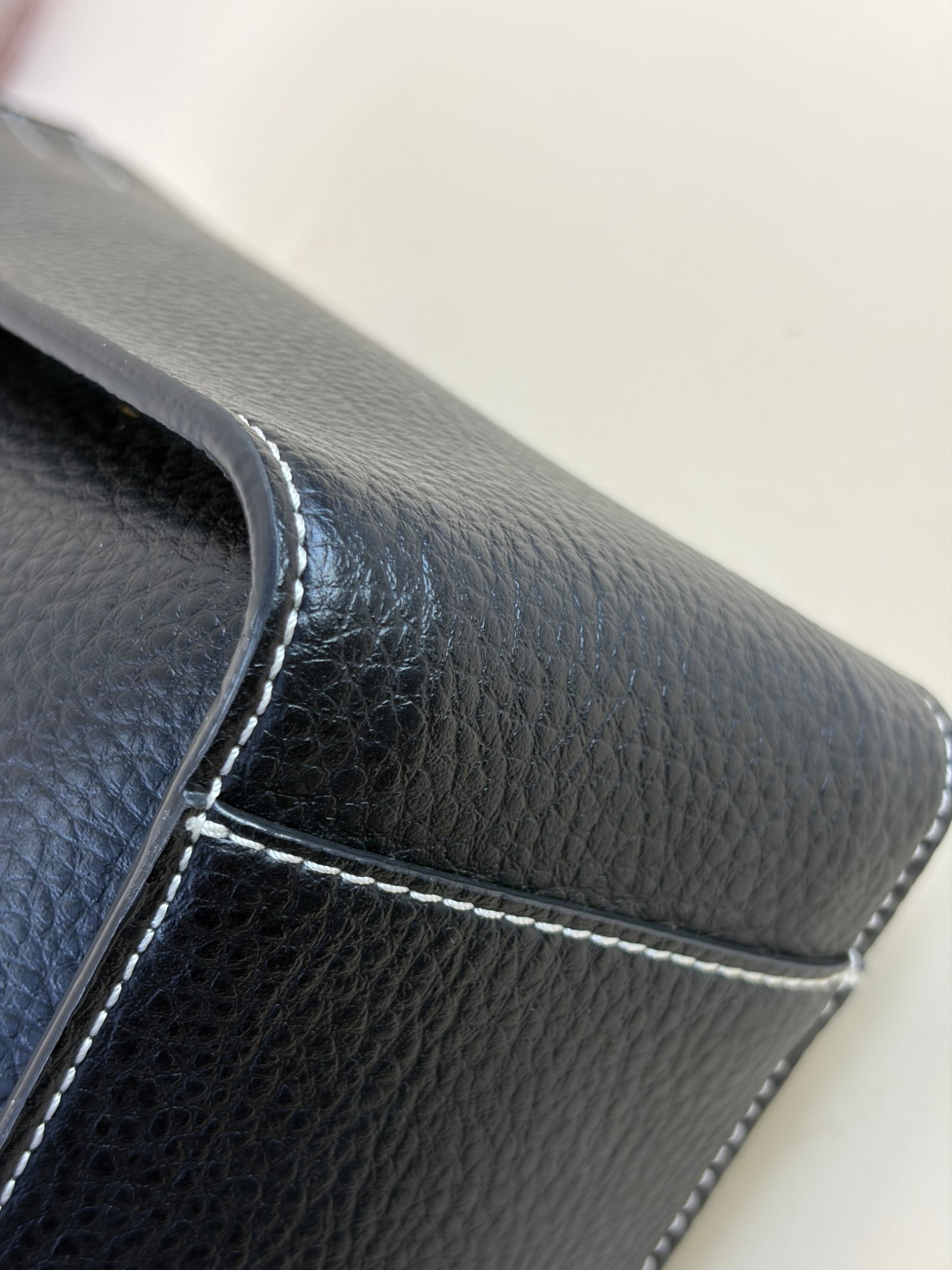 Stella Mccartney Black Logo Square Crossbody Bag