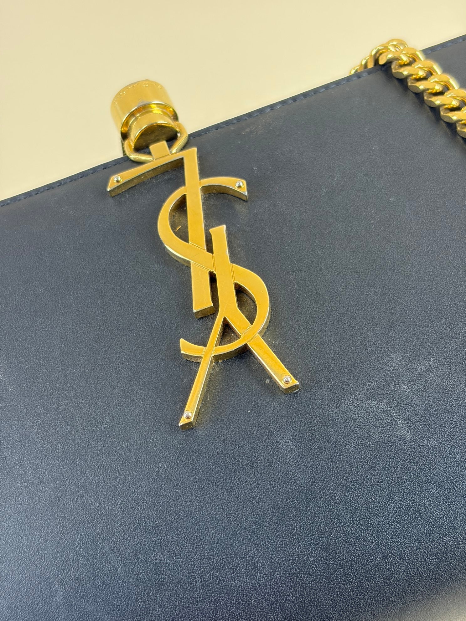 YSL Black Medium Kate Tassel Crossbody Bag