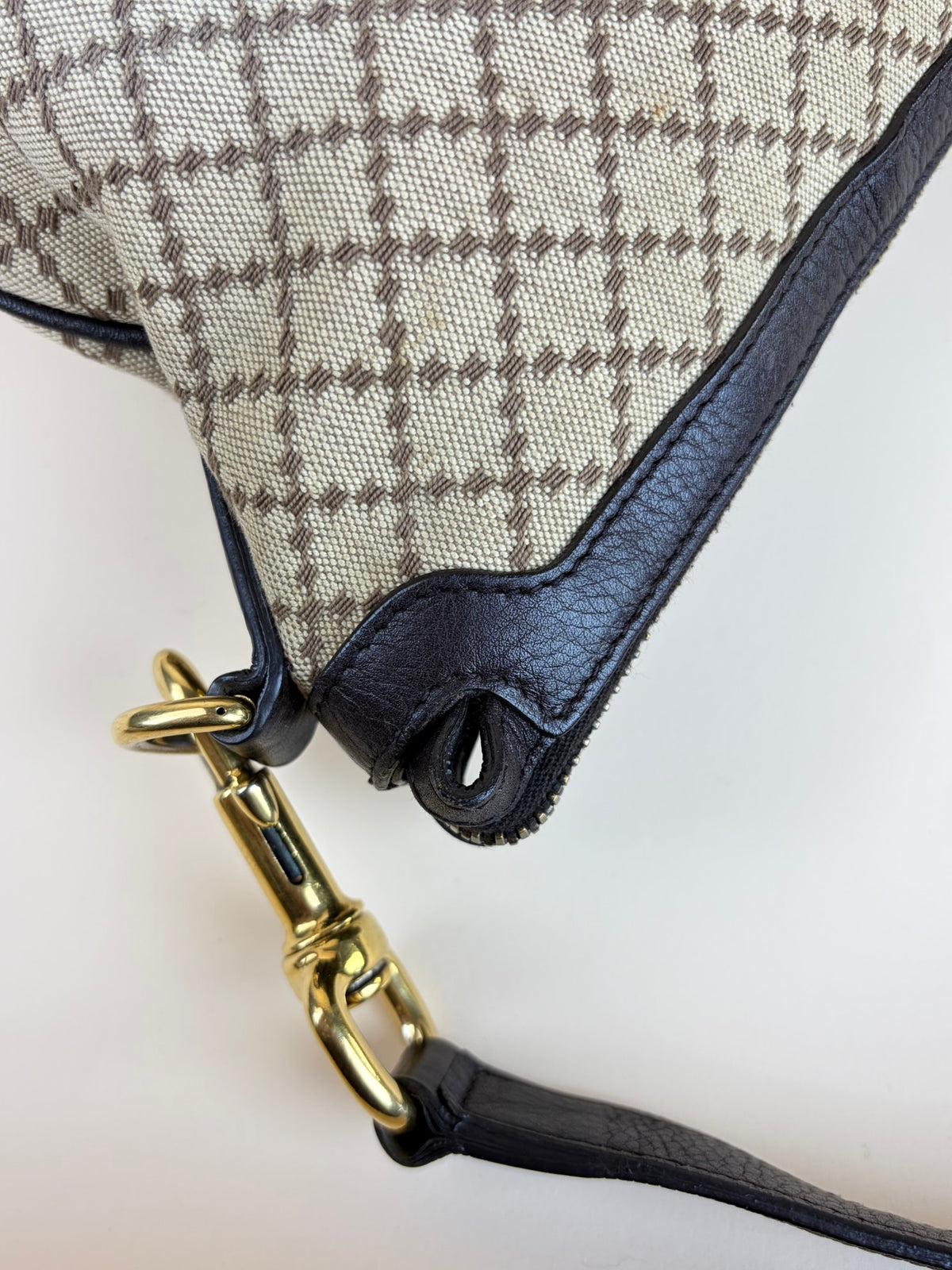 Gucci beige/brown diamante canvas
