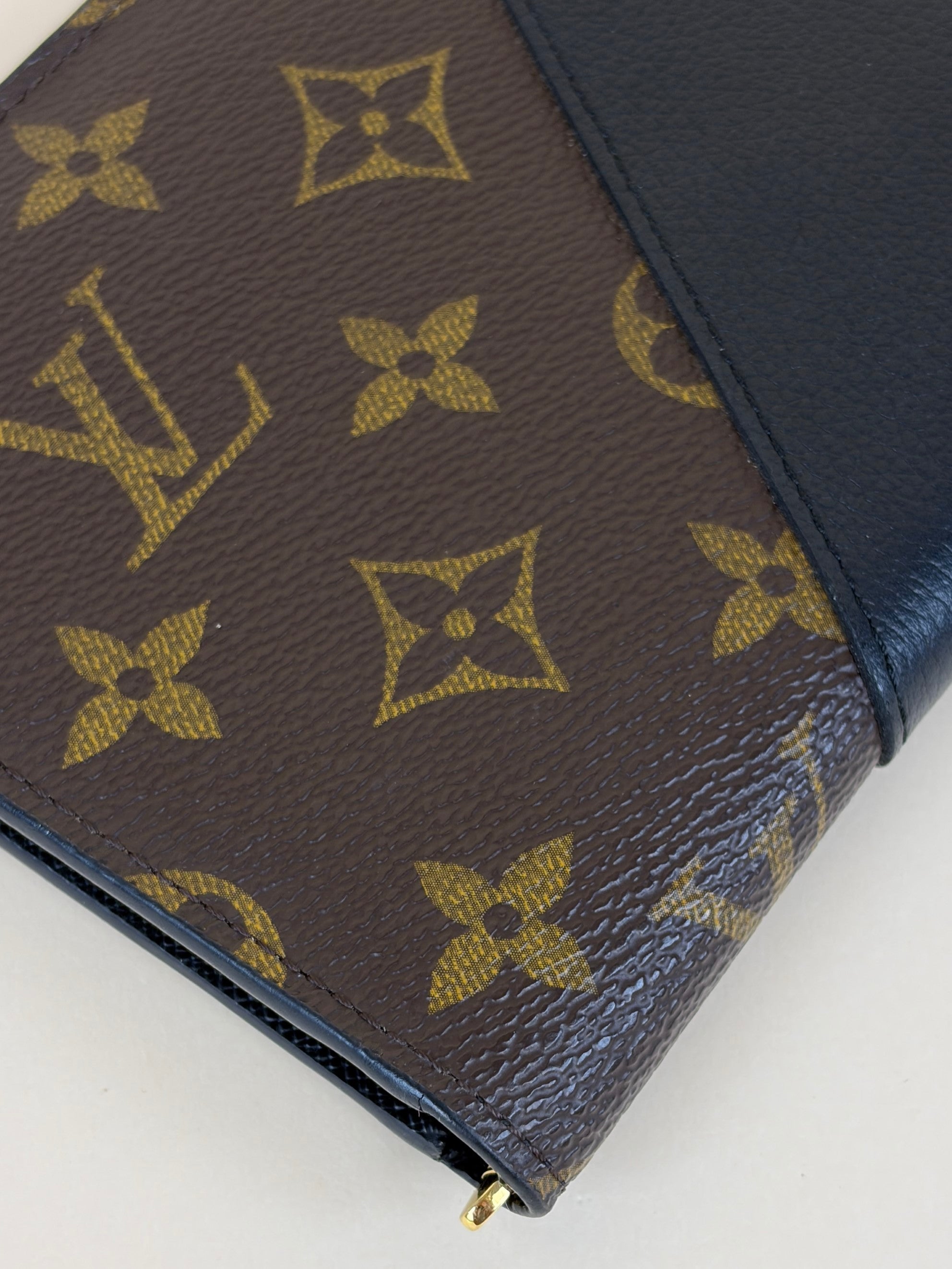 Louis Vuitton Monogram Black Kimono Wallet