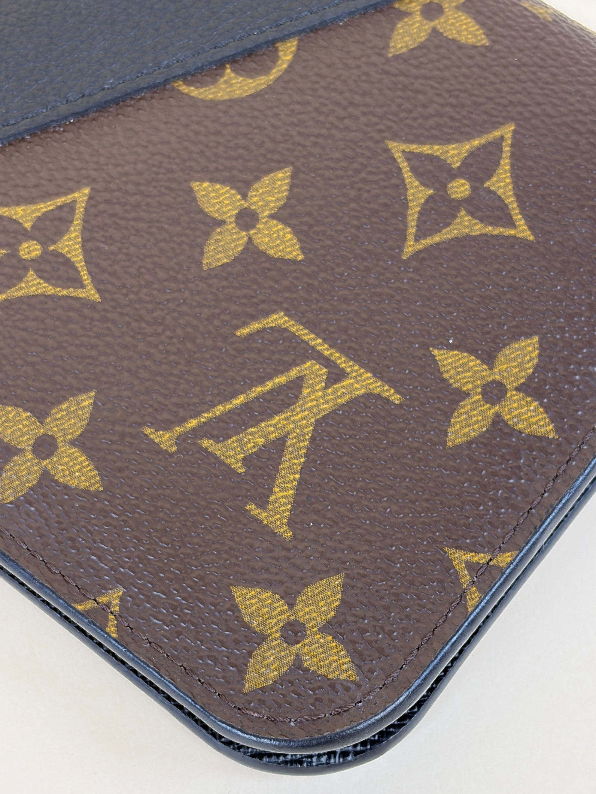 Louis Vuitton Monogram Black Kimono Wallet