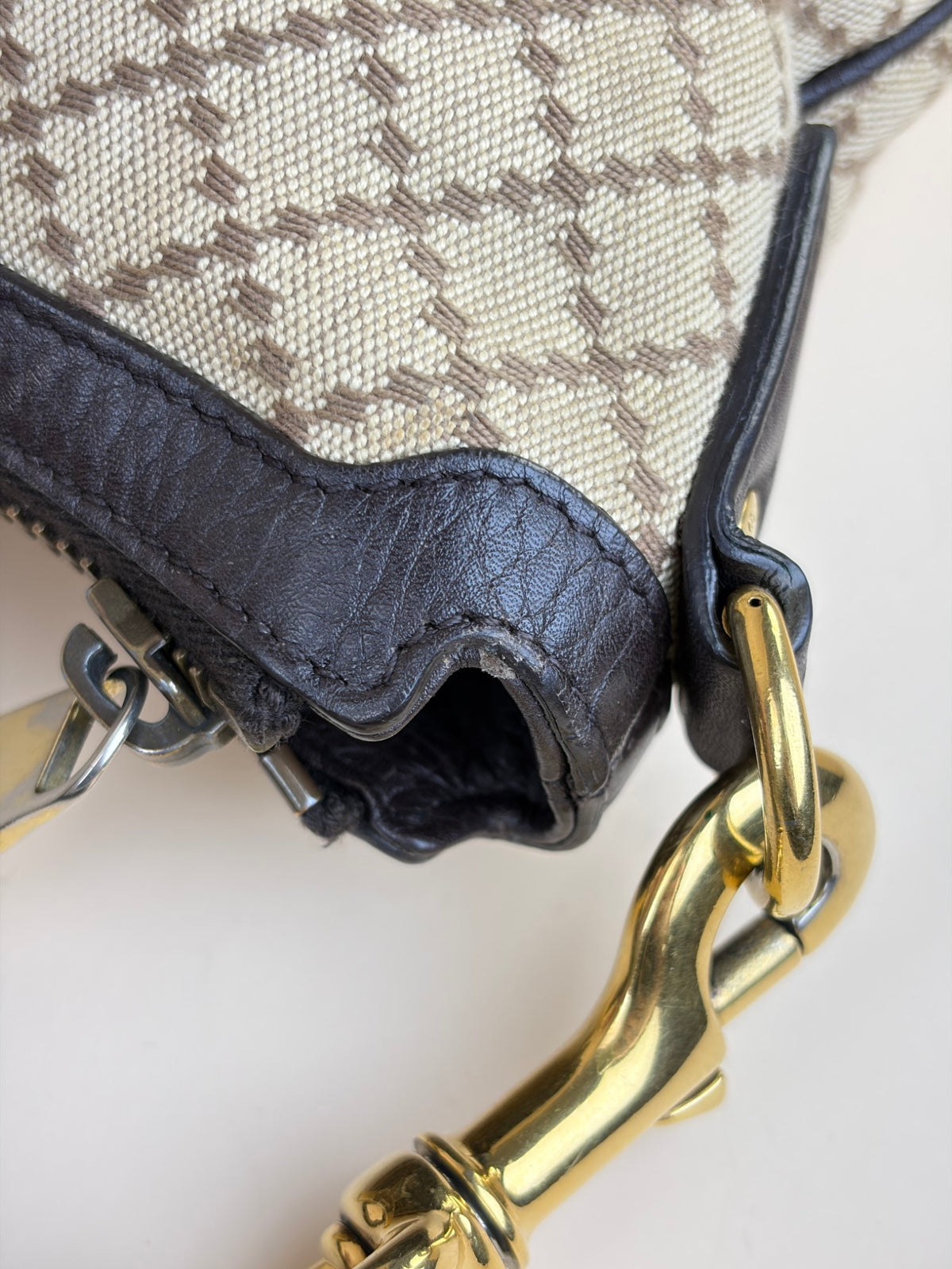 Gucci beige/brown diamante canvas