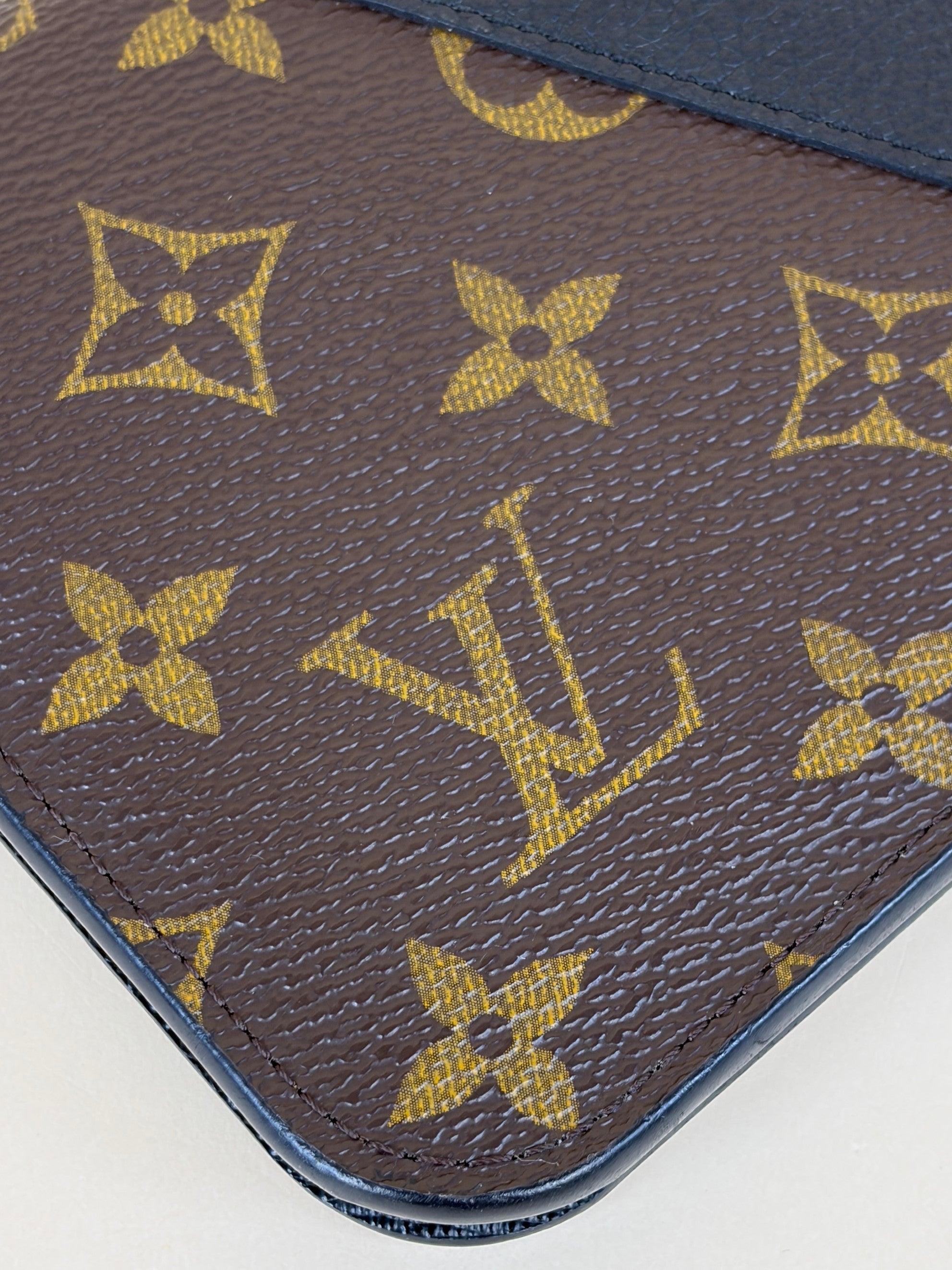 Louis Vuitton Monogram Black Kimono Wallet