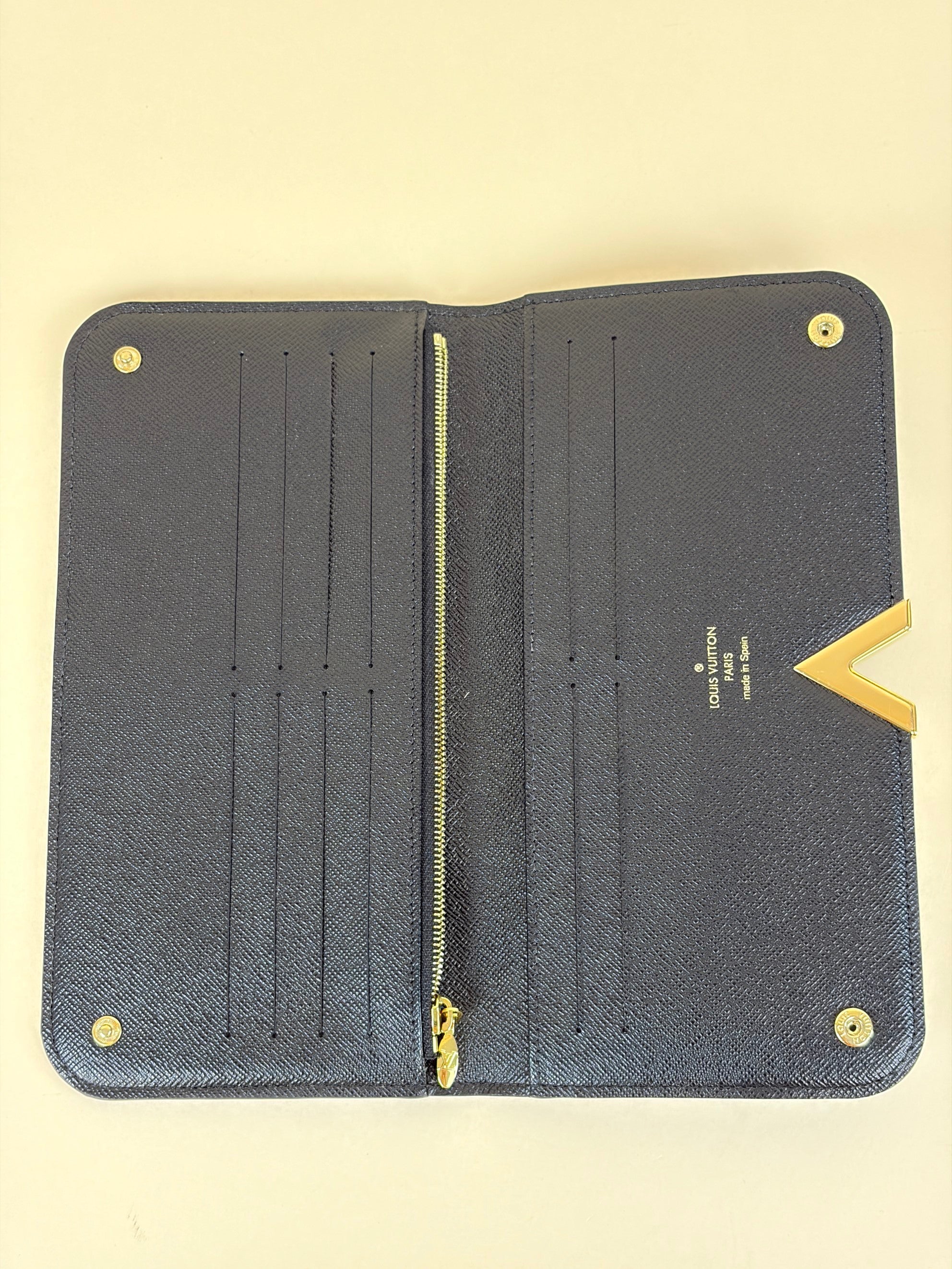 Louis Vuitton Monogram Black Kimono Wallet