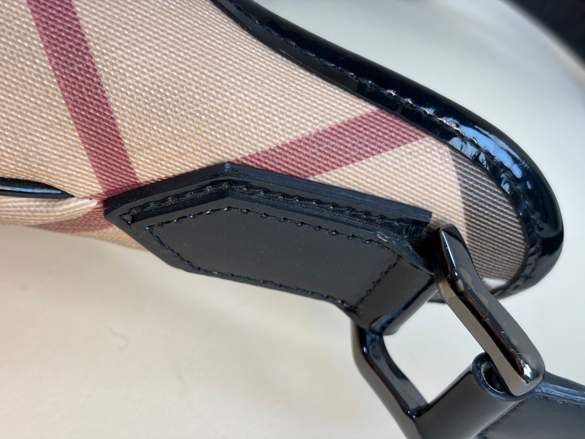 Burberry black Nova Check Brooke Hobo Bag