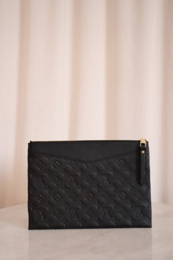 Louis Vuitton Black Monogram Empreinte Daily Pouch-Pouch-Louis Vuitton-The Closet Egypt