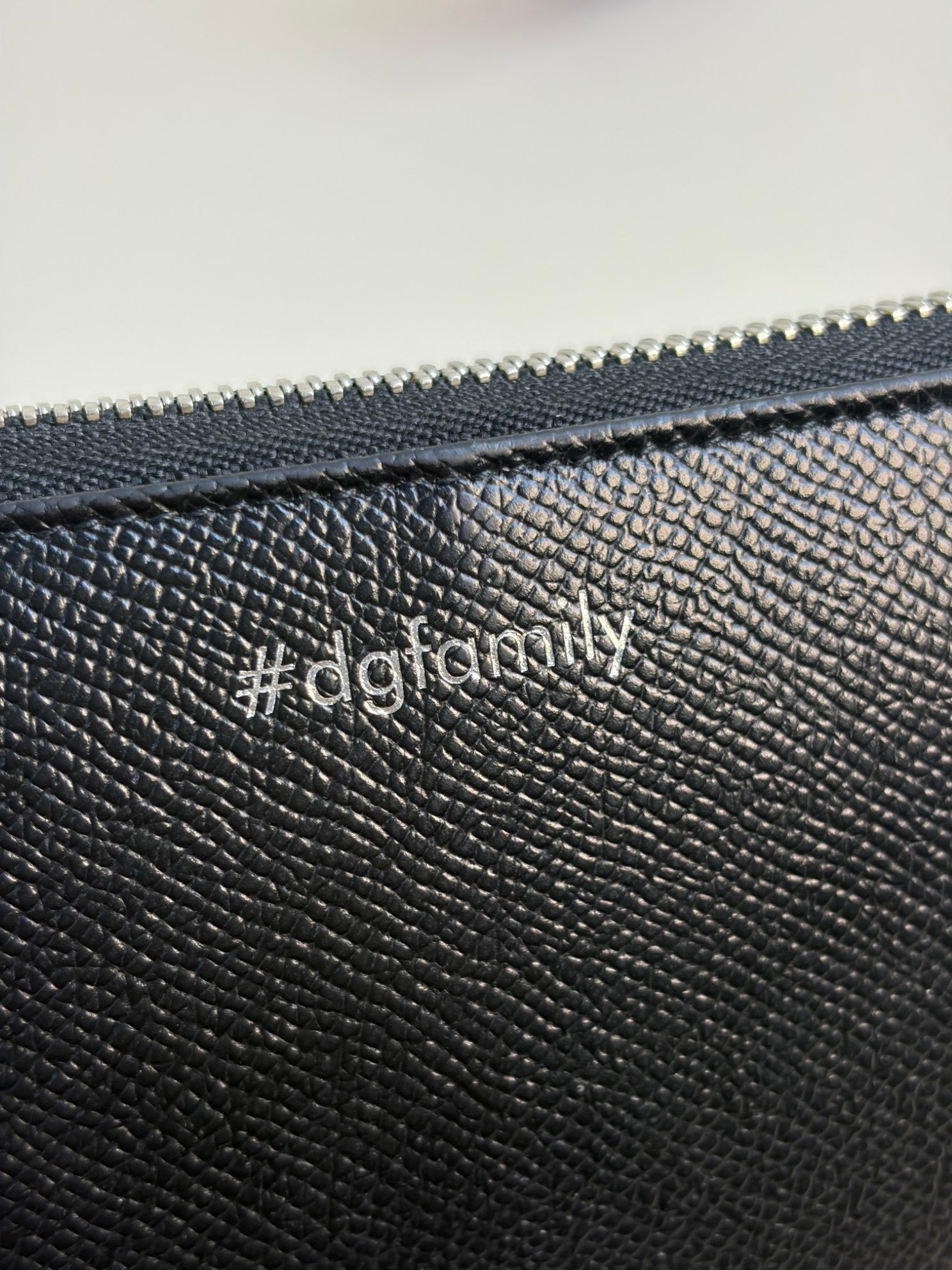 Dolce & Gabbana Black DG Magician Family Zip Around Wallet