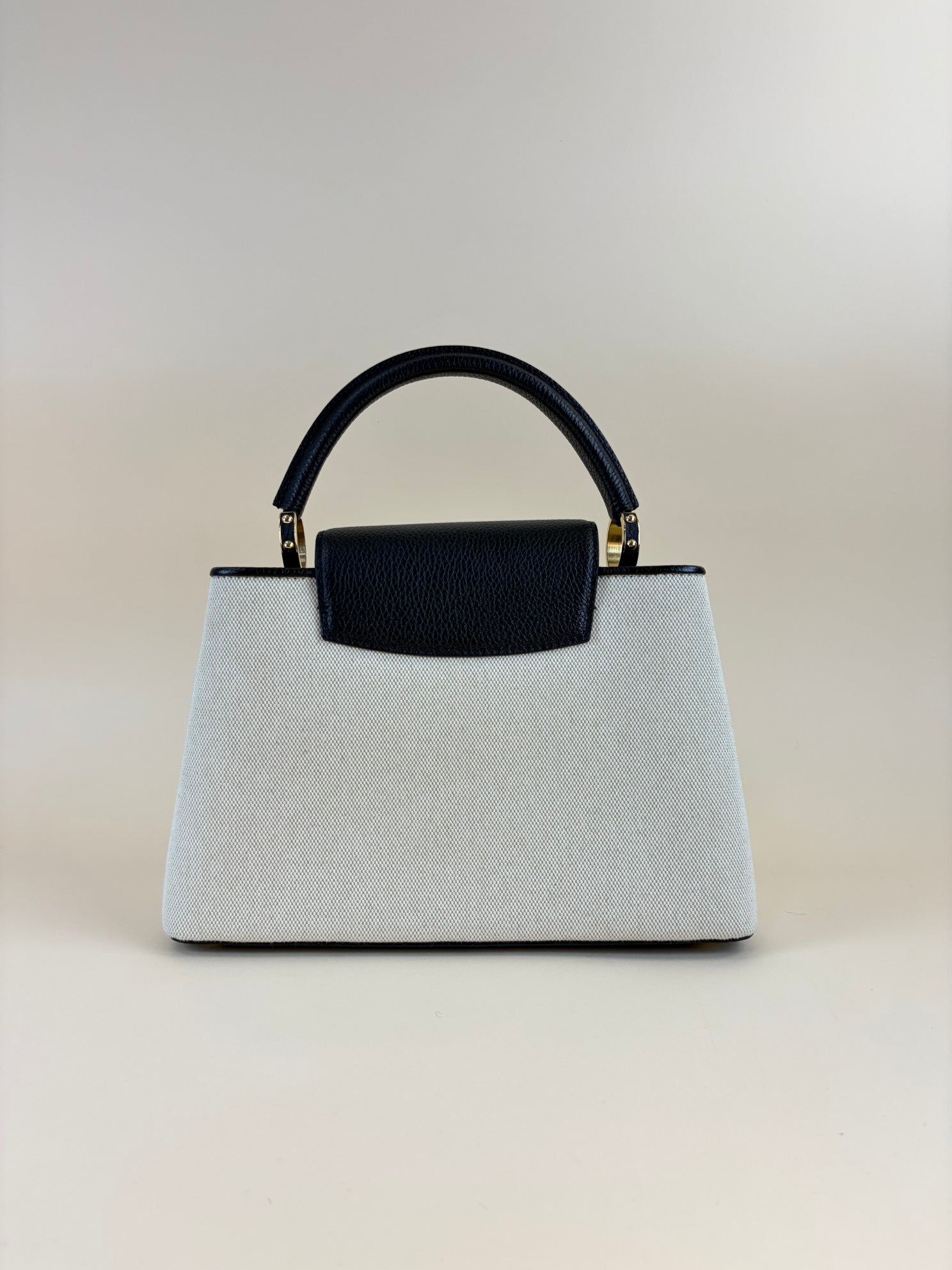 Louis Vuitton Bicolor Taurillon Capucines MM Handbag with Strap