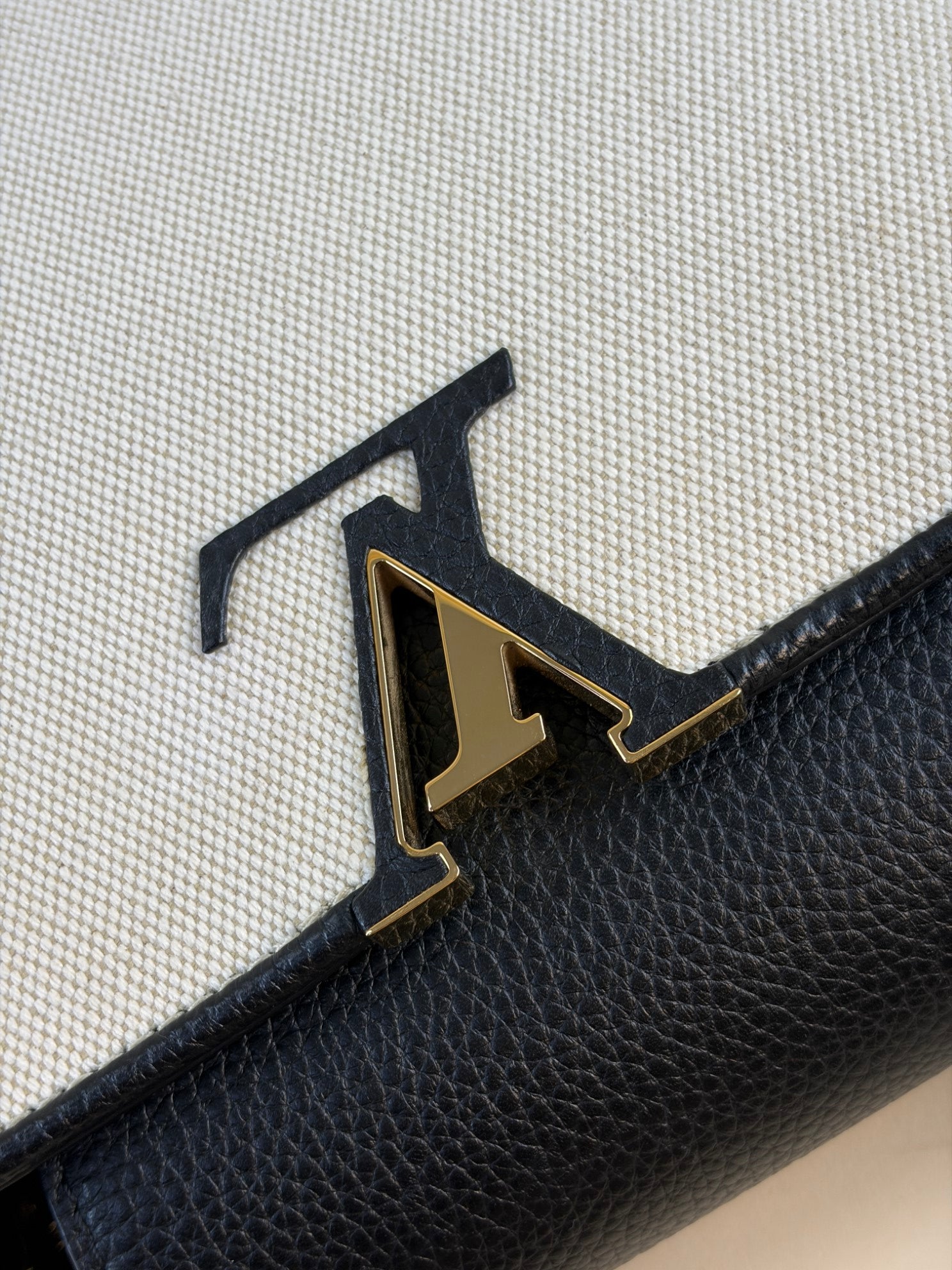 Louis Vuitton Bicolor Taurillon Capucines MM Handbag with Strap