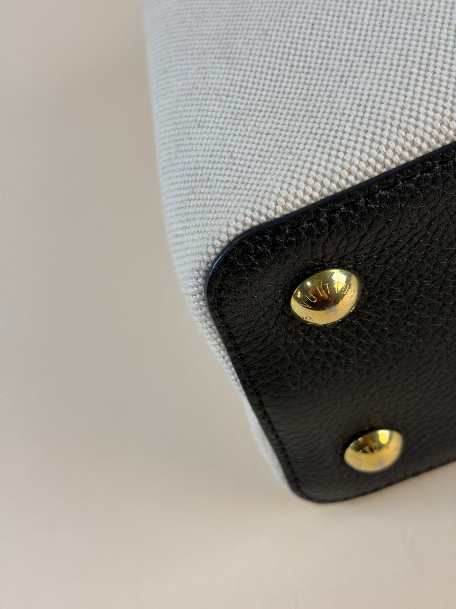 Louis Vuitton Bicolor Taurillon Capucines MM Handbag with Strap